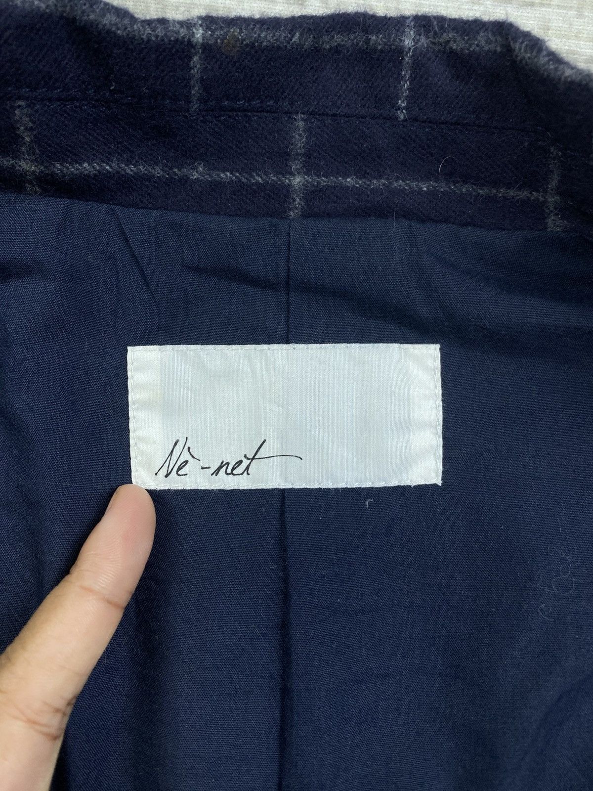 Issey Miyake × Ne-Net × Vintage Vintage Ne-Net By Issey Miyake Checked Blazer Jacket Size S / US 4 / IT 40 - 8 Thumbnail