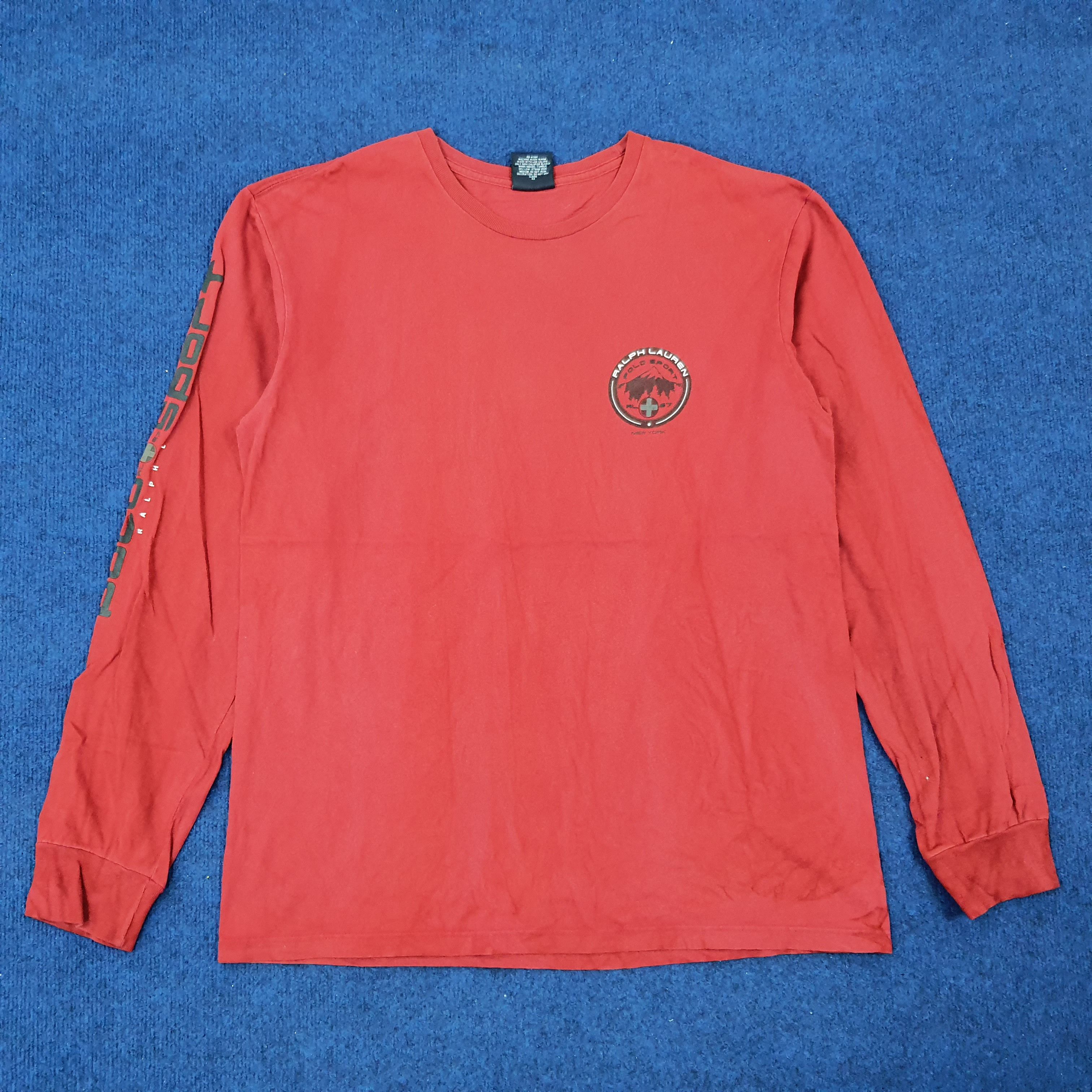 Polo Ralph Lauren × Vintage Vintage Polo Sport Ralph Lauren Long Sleeve Tshirt Size US L / EU 52-54 / 3 - 1 Thumbnail