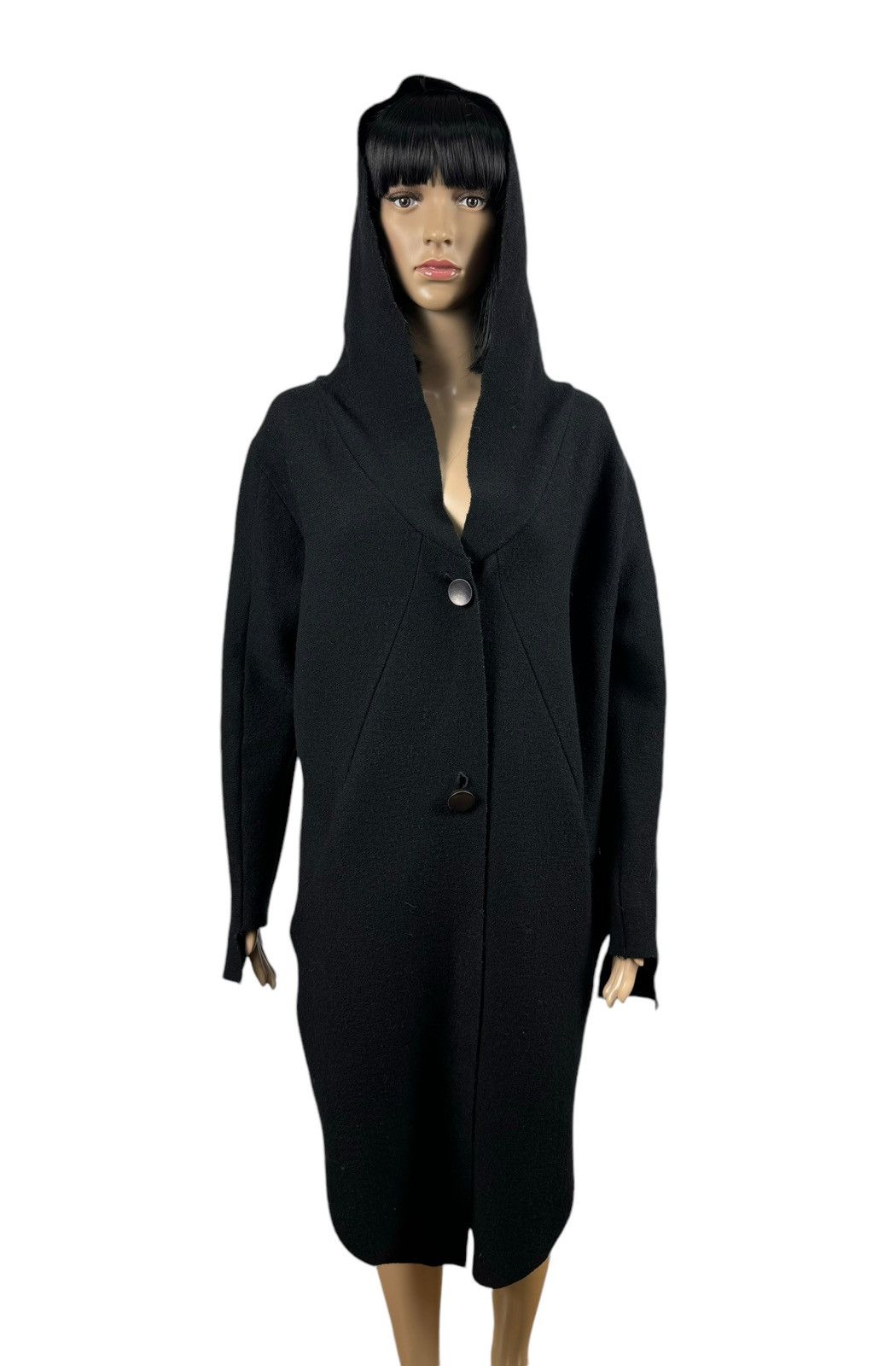 Barbara I Gongini Barbara I Gongini Merino Wool Ocercoat Hooded size 34 Size XXS / US 00 / IT 34 - 6 Thumbnail