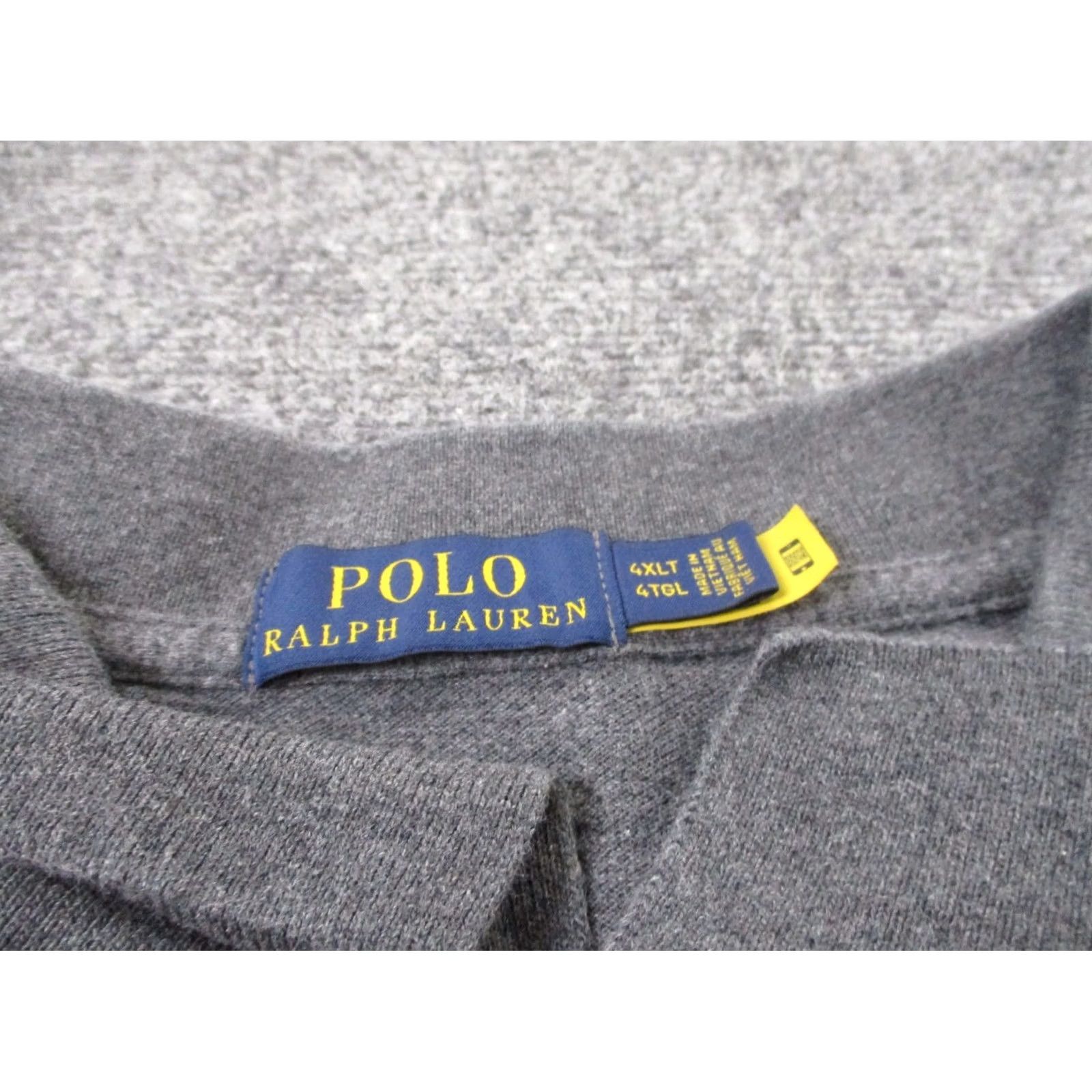 Polo Ralph Lauren Polo Ralph Lauren Shirt Men 4XLT Gray Golf Classic Sport Preppy Pony Logo Casual Size US XXL / EU 58 / 5 - 6 Thumbnail