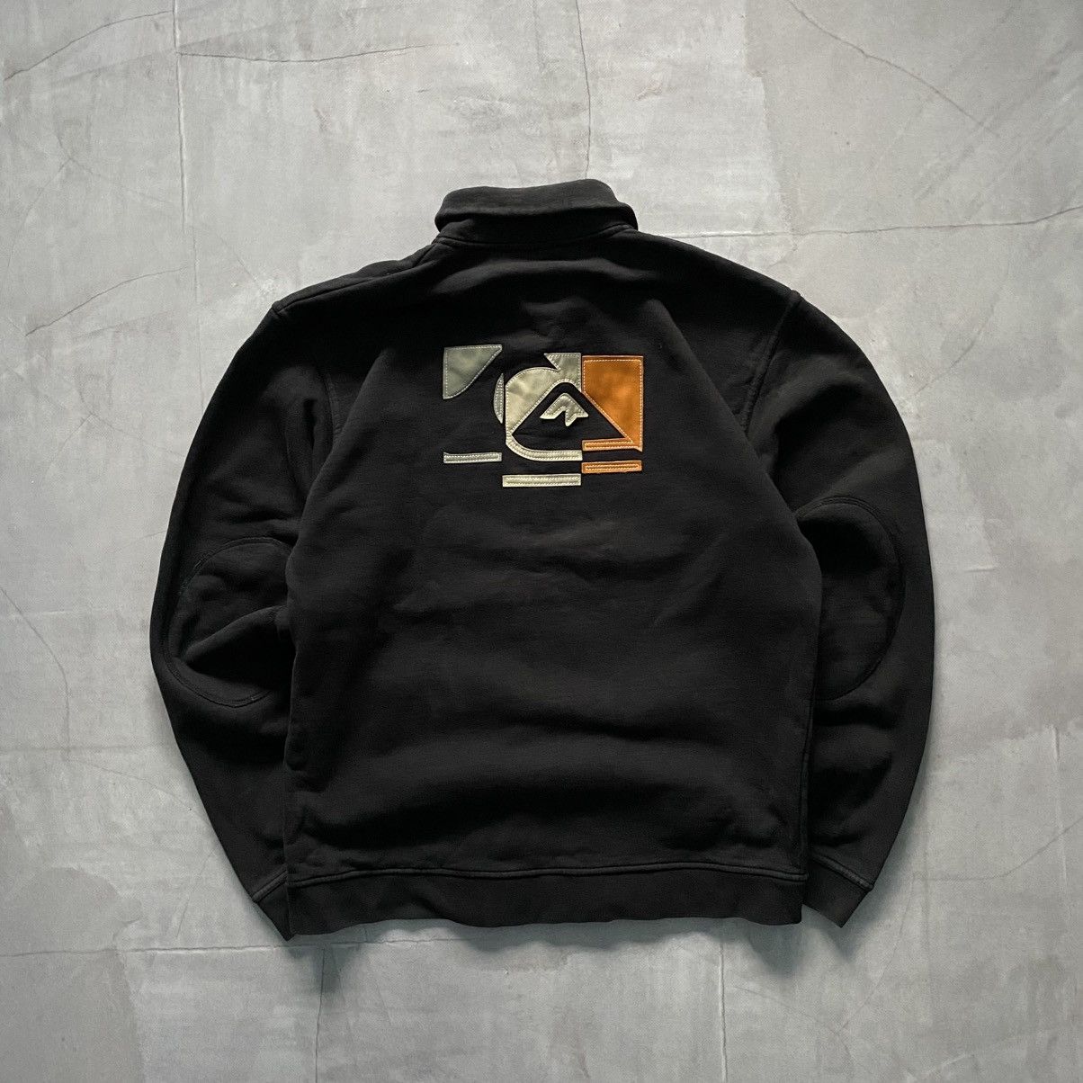 Vintage Quicksilver Faded Big Logo Zip Sweatshirt Surf