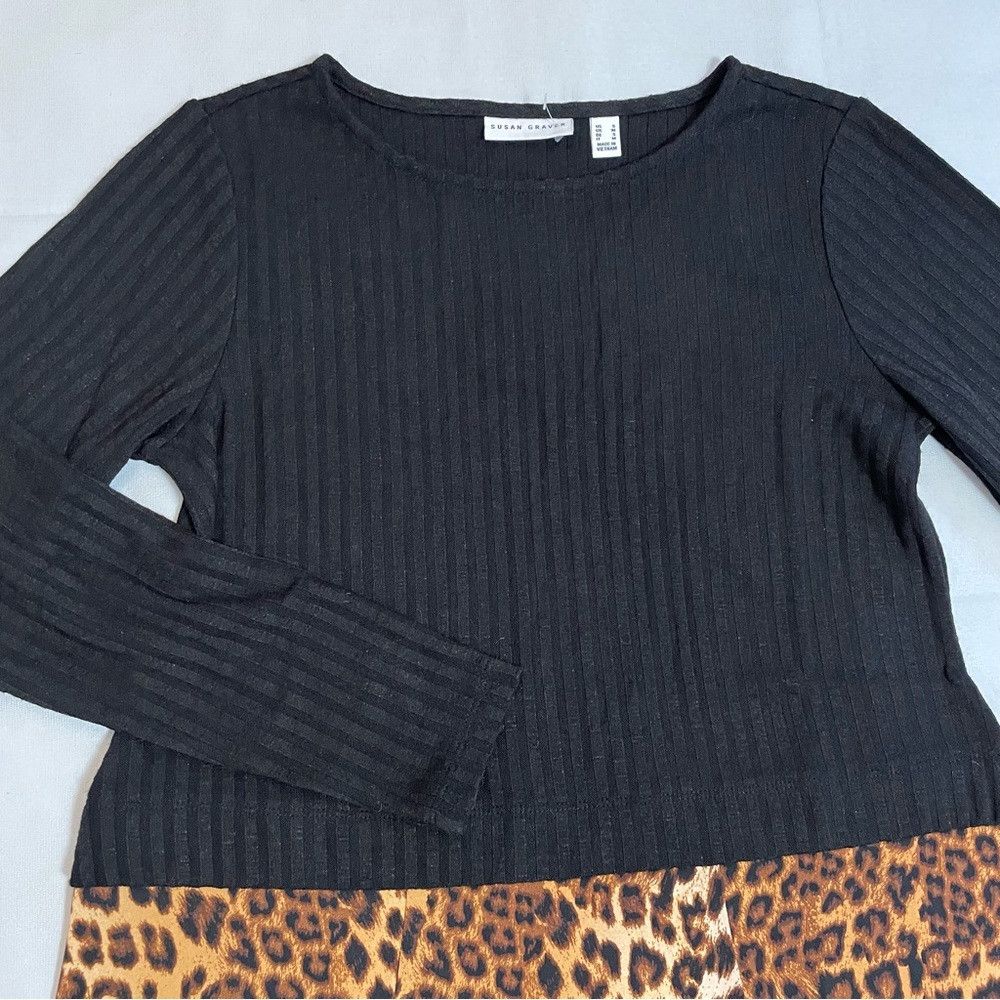 Other New Susan Graver Ribbed Sweater Knit & Printed Liquid Knit Size S / US 4 / IT 40 - 9 Thumbnail