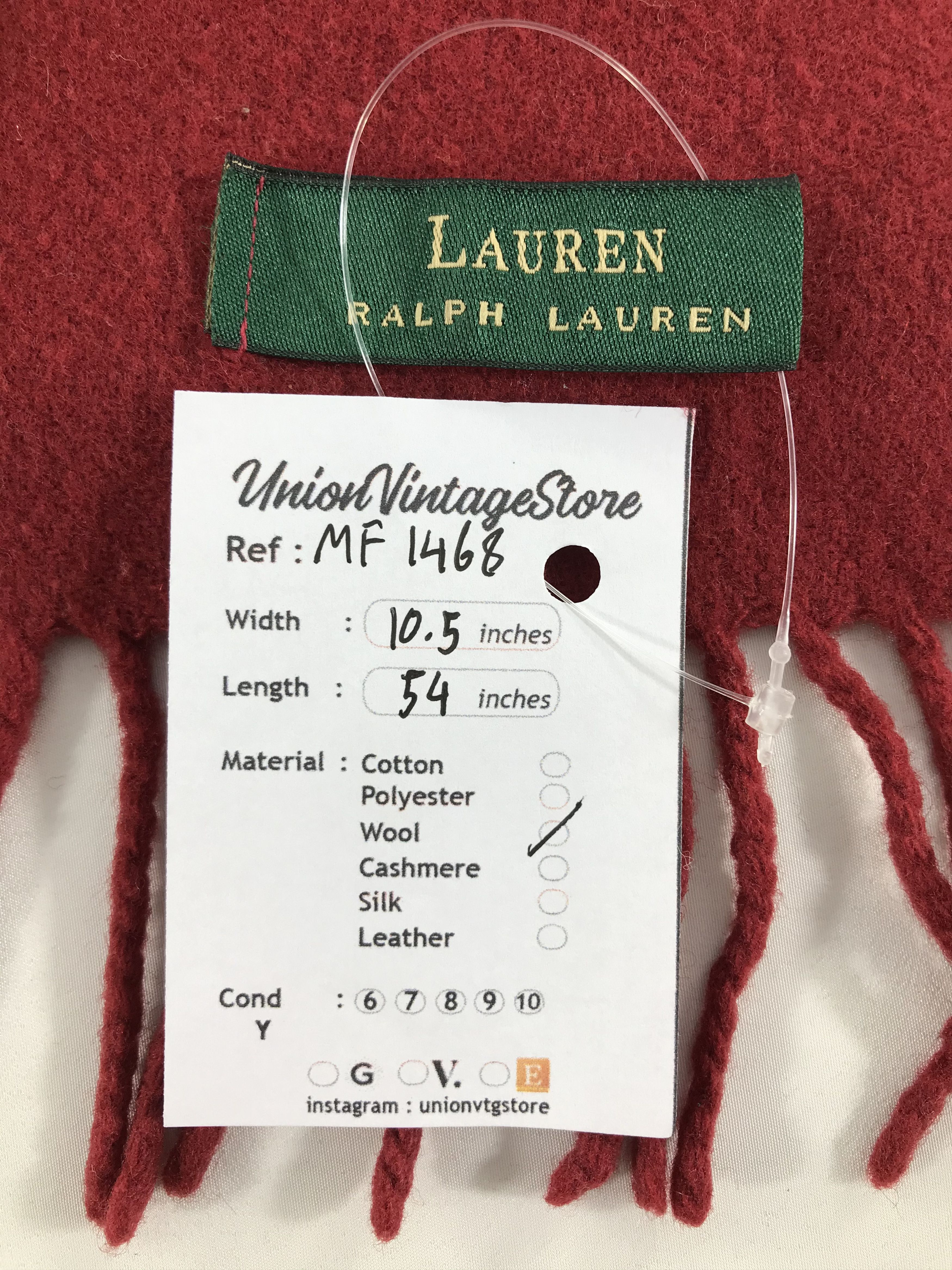 Lauren Ralph Lauren Vintage Lauren Ralph Lauren Scarf/Muffler/Neckwear MF1468 Size ONE SIZE - 5 Thumbnail