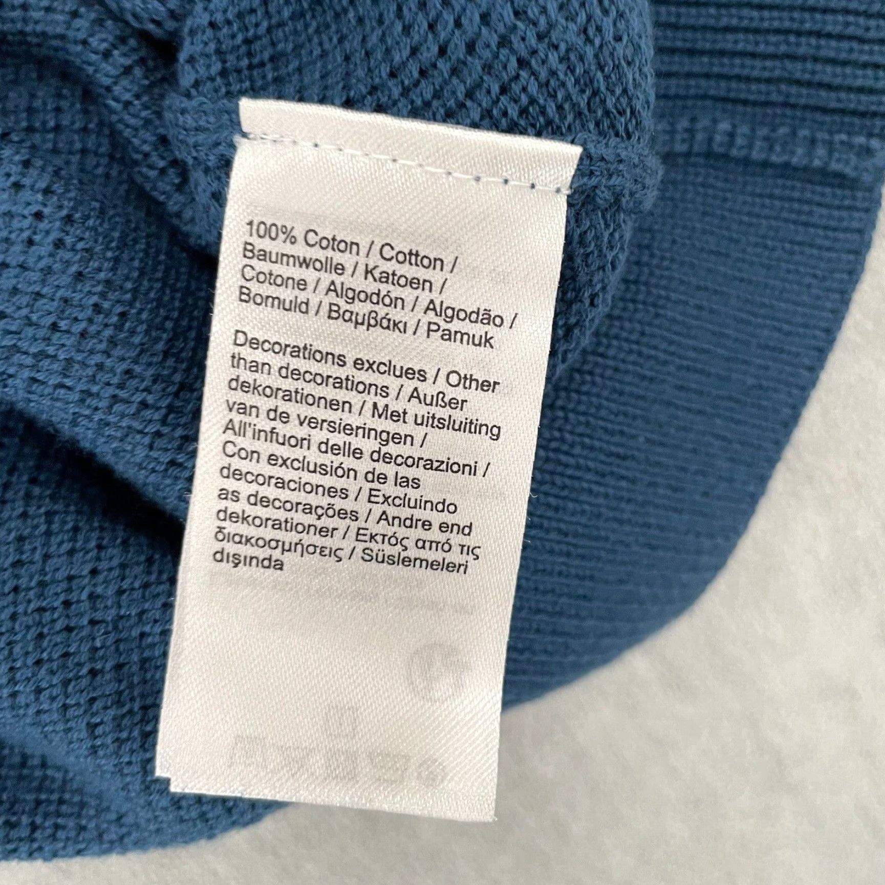 Lacoste VINTAGE Lacoste Sweater Men 40 Blue Golf Preppy Pullover Long Sleeve Cotton Mens Size US L / EU 52-54 / 3 - 7 Thumbnail