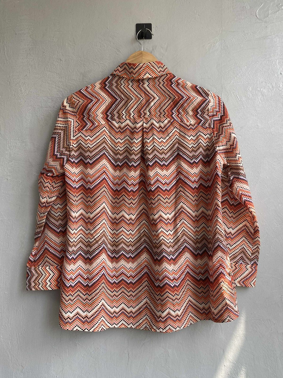 Kansai Yamamoto Kansai Bis Zigzag Print Shirt Size US M / EU 48-50 / 2 - 3 Thumbnail
