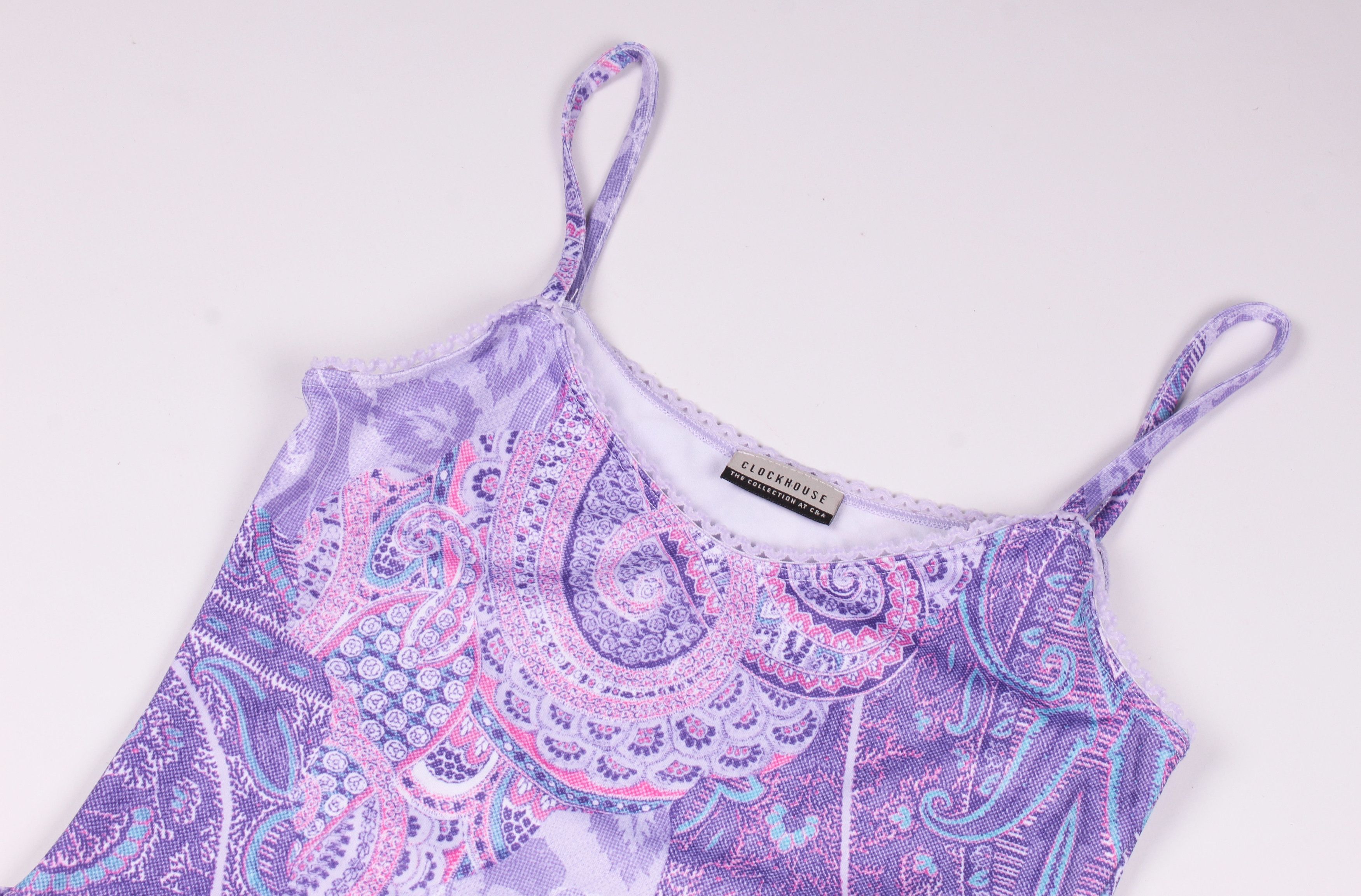Vintage Vintage Clockhouse Y2K Paisley Boho Purple Dress Size S / US 4 / IT 40 - 5 Thumbnail