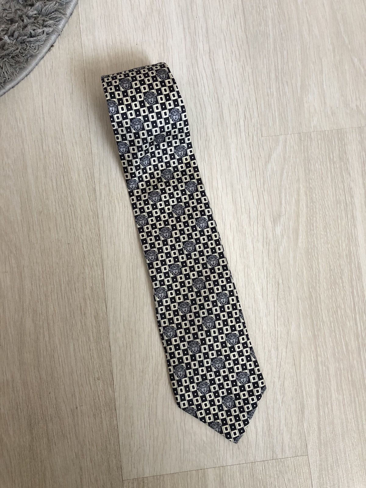 Versace × Vintage Vintage Gianni Versace Monogram Silk Tie Size ONE SIZE - 4 Thumbnail