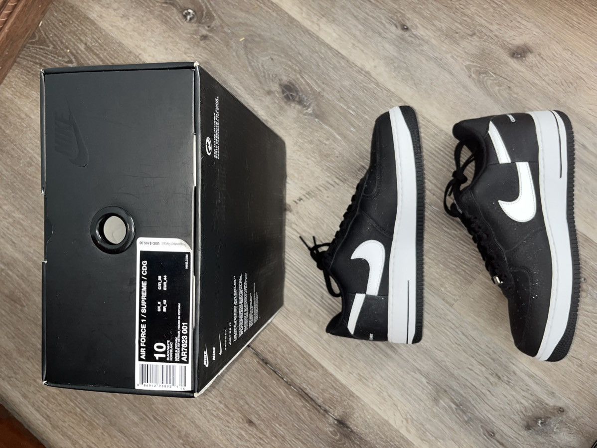 Comme des Garcons SHIRT × Supreme Supreme x CDG x Nike Split Logo AF1 Size US 10 / EU 43 - 6 Thumbnail
