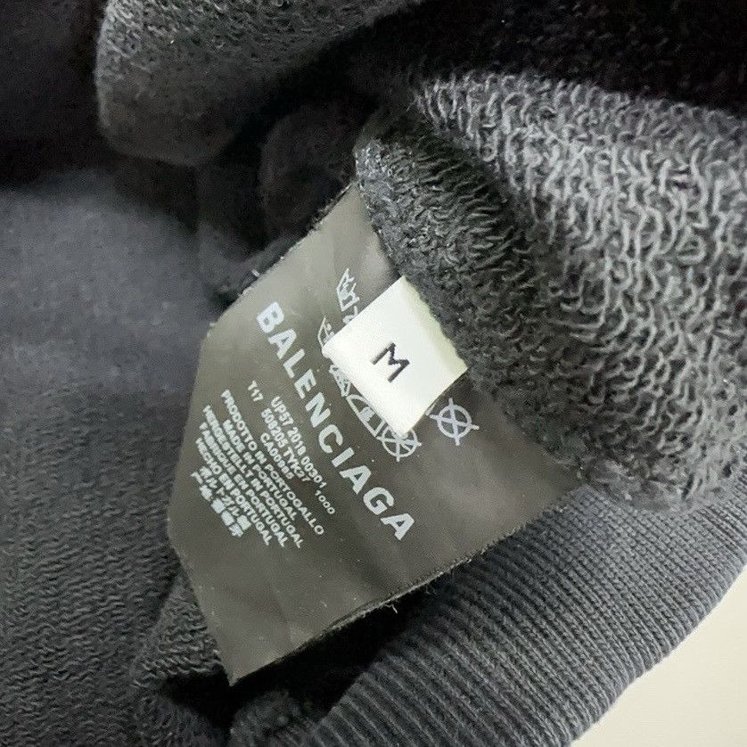 Balenciaga Balenciaga Chest Small Logo Black Hoodie Size US M / EU 48-50 / 2 - 3 Thumbnail