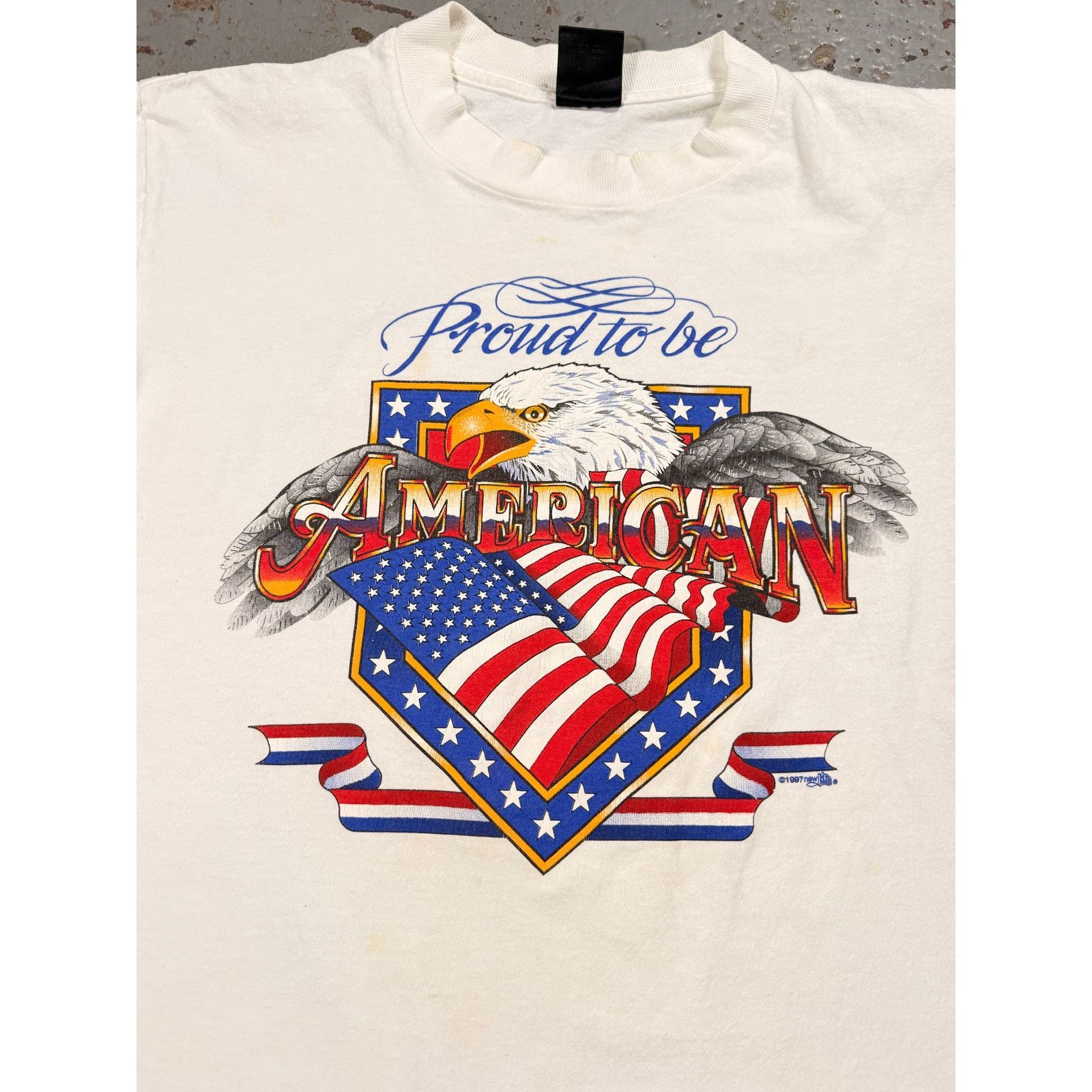 Vintage Vintage Proud To Be American Tee Size US L / EU 52-54 / 3 - 3 Thumbnail