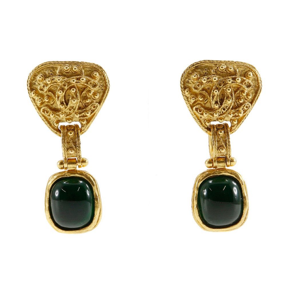 Chanel Chanel Chanel Gripoix Vintage Earrings Metal Earrings DUTY FREE for USA Size ONE SIZE - 1 Thumbnail