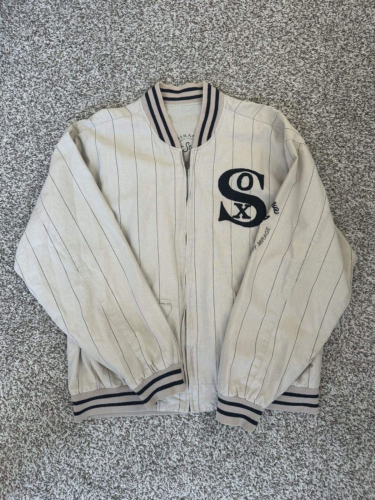 Other Vintage white Sox reversible bomber jacket Size US M / EU 48-50 / 2 - 1 Thumbnail