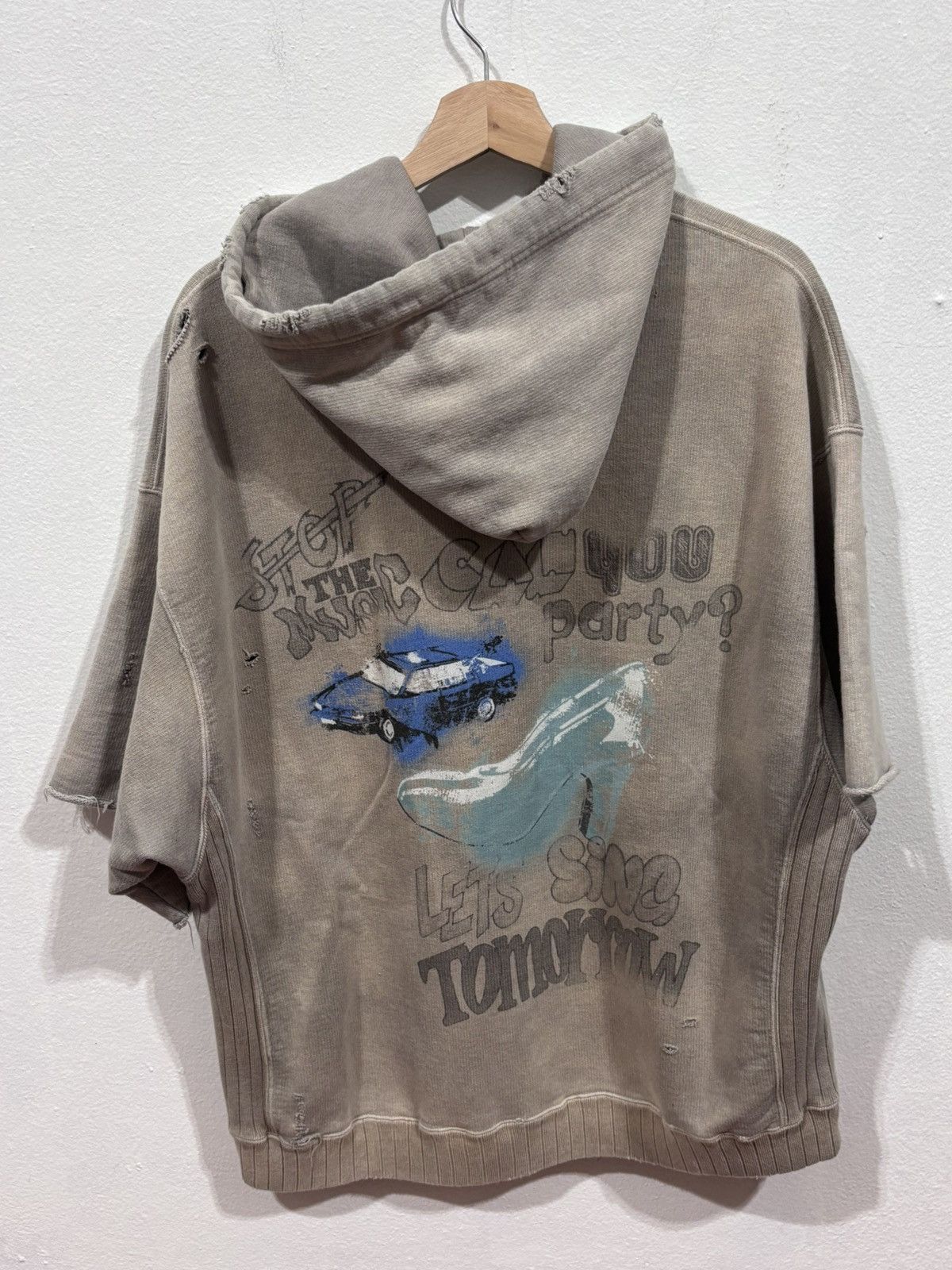 Maison MIHARA YASUHIRO Maison Mijara Yasuhiro Vintage Short Sleeve Hoodie Size US L / EU 52-54 / 3 - 5 Thumbnail