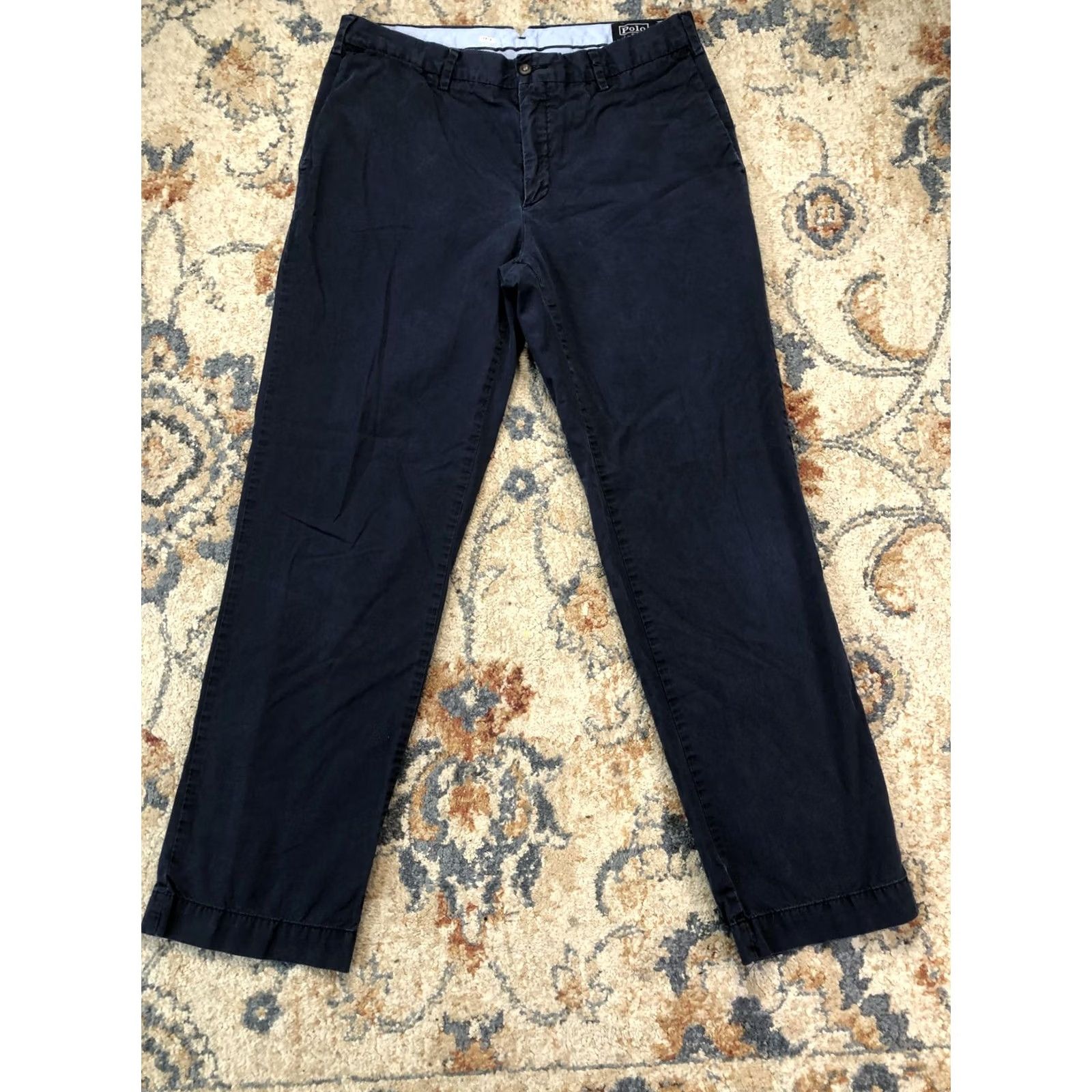 Polo Ralph Lauren Polo by Ralph Lauren Pants Mens 33x32 Blue Chino Classic Fit Straight Leg Casual Pants Size US XS / EU 42 / 0 - 4 Thumbnail