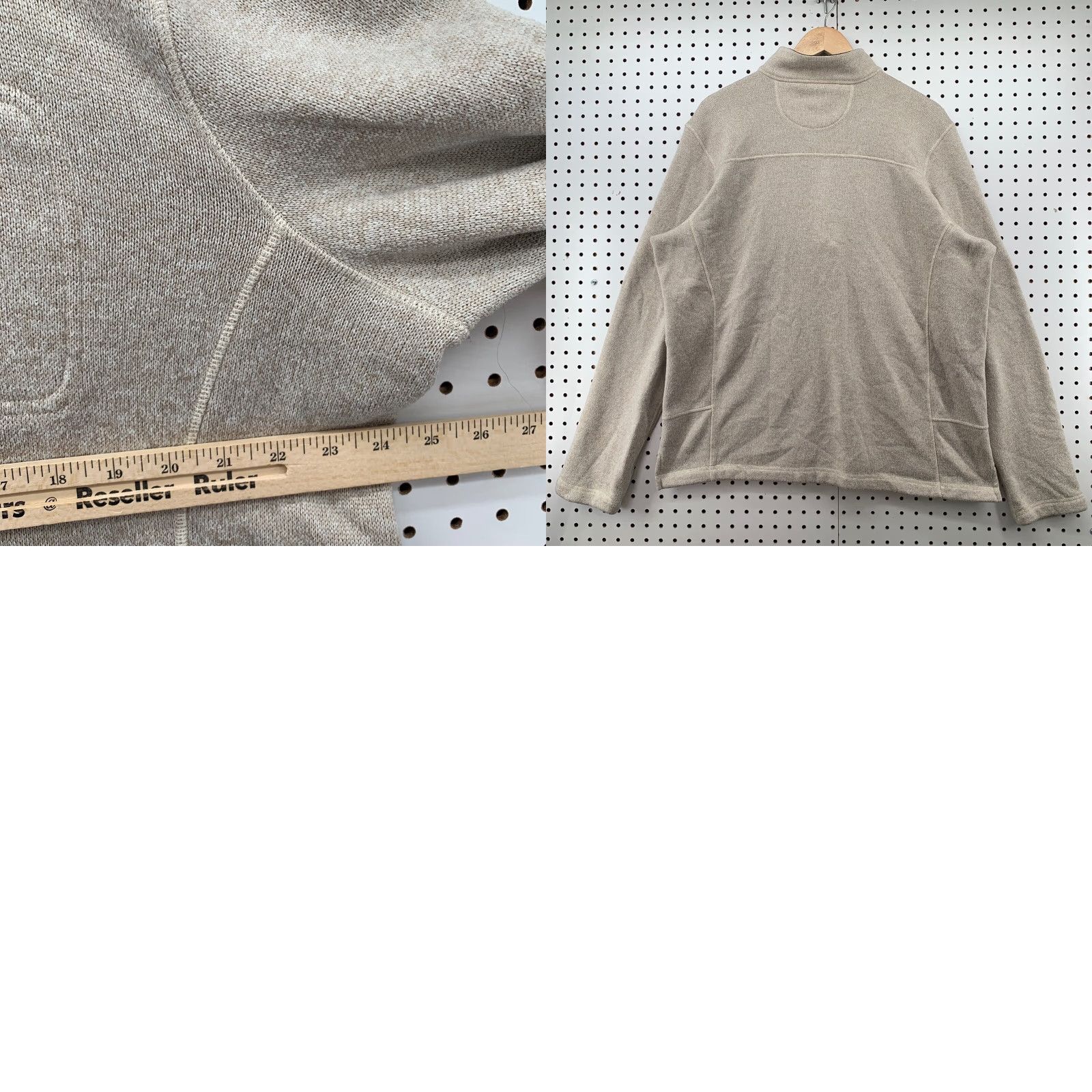 Vintage Woolrich 1/4 Zip Pullover Sweater Womens XL Beige Zipper Pockets Outdoor Size XL / US 12-14 / IT 48-50 - 8 Thumbnail