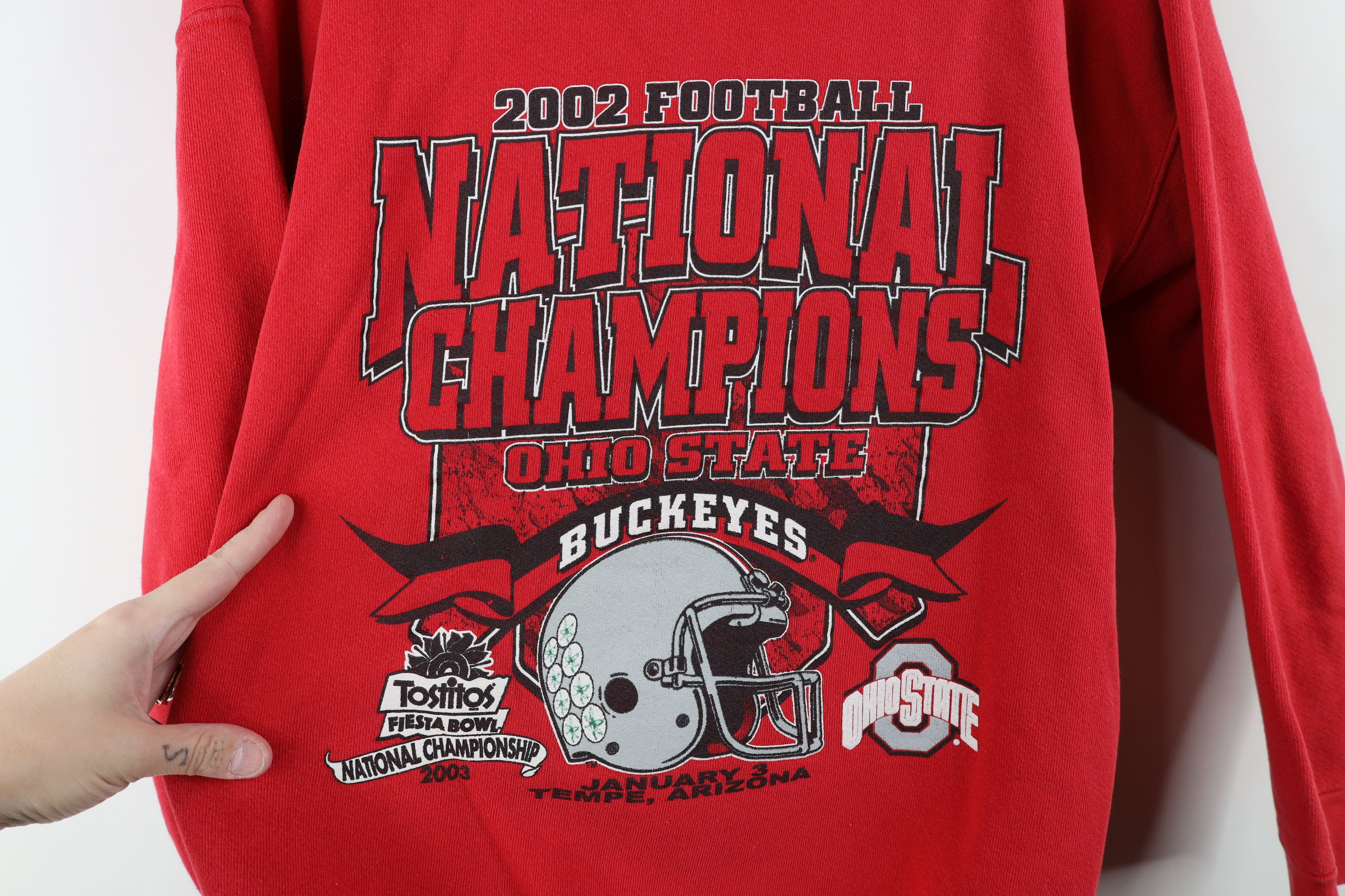 Vintage Vintage Champs Ohio State University Football Sweatshirt Red Size M / US 6-8 / IT 42-44 - 4 Thumbnail