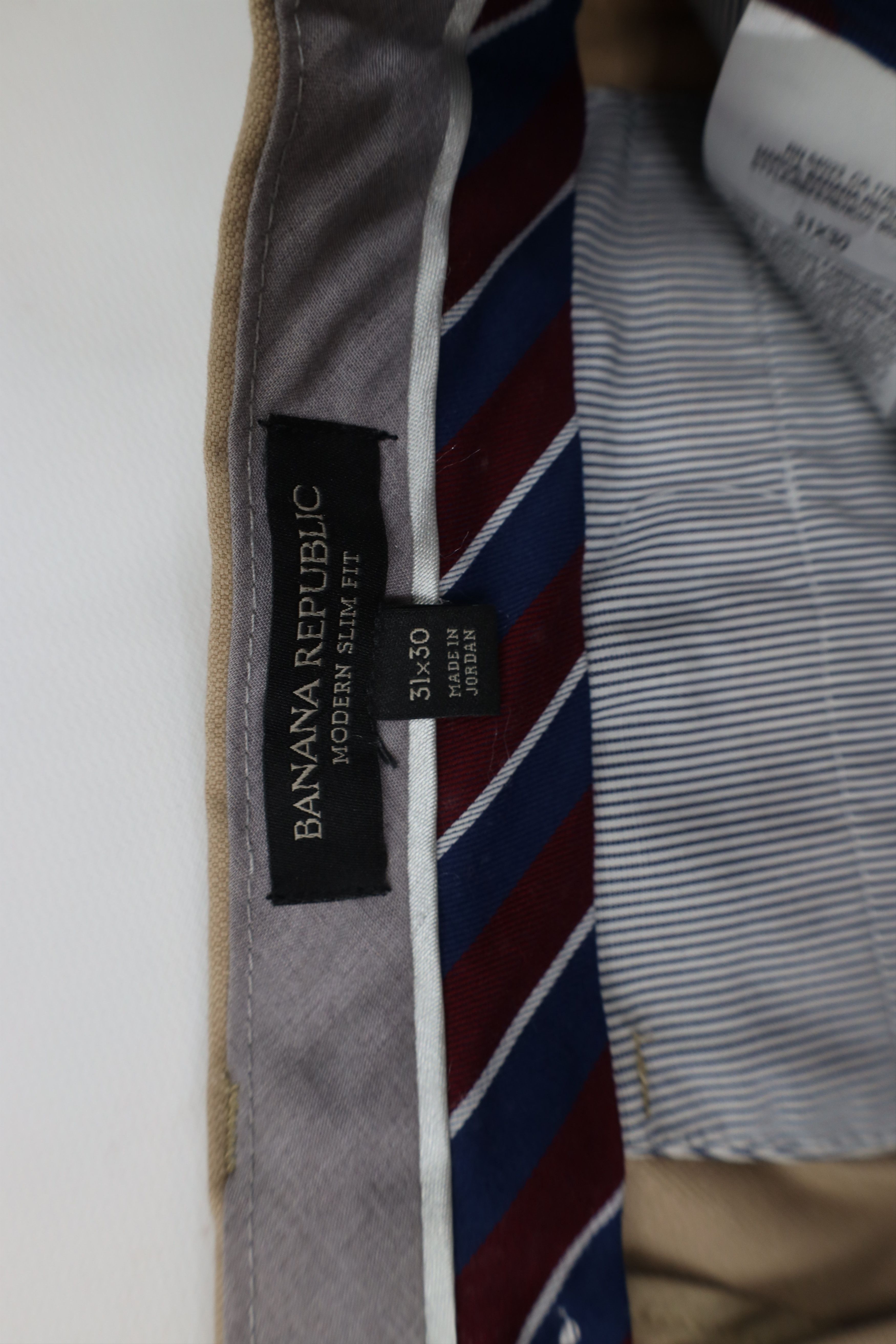 Banana Republic Banana Republic Modern Slim Fit Stretch Chino Pants Beige Size US 31 - 7 Thumbnail