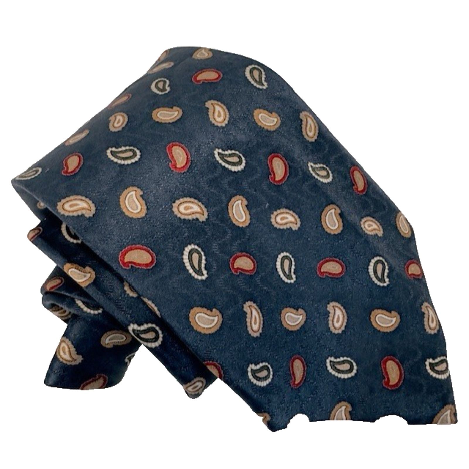 Jos. A. Bank JOS. A. BANK Executive Silk 60 1/2 x 3 1/2" tie Paisley NAVY Size ONE SIZE - 1 Thumbnail