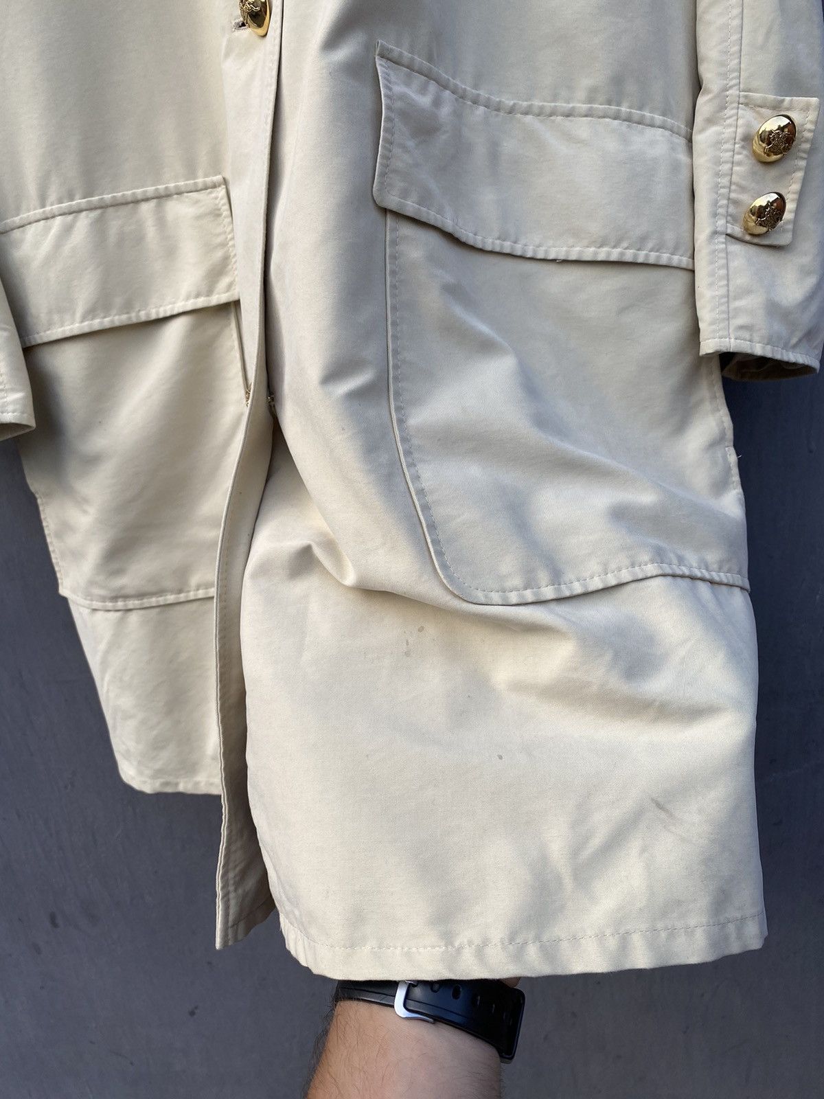 Burberry Burberrys Vintage wmns trench beige coat jacket size 42 Size M / US 6-8 / IT 42-44 - 4 Thumbnail