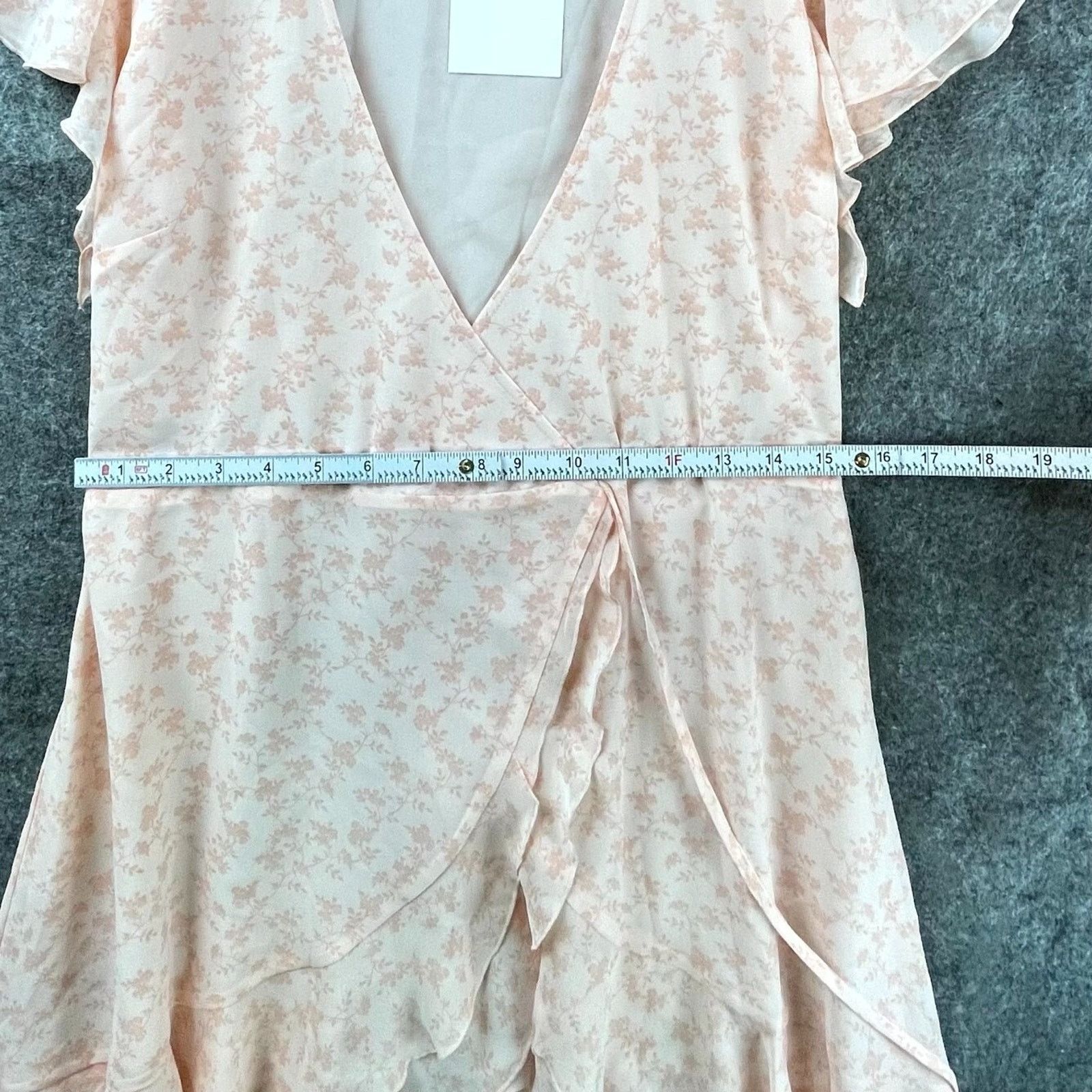Oak + Fort Oak + Fort Dress Rose Floral Ruffle Frilly Romantic Feminine Size XS / US 0-2 / IT 36-38 - 4 Thumbnail