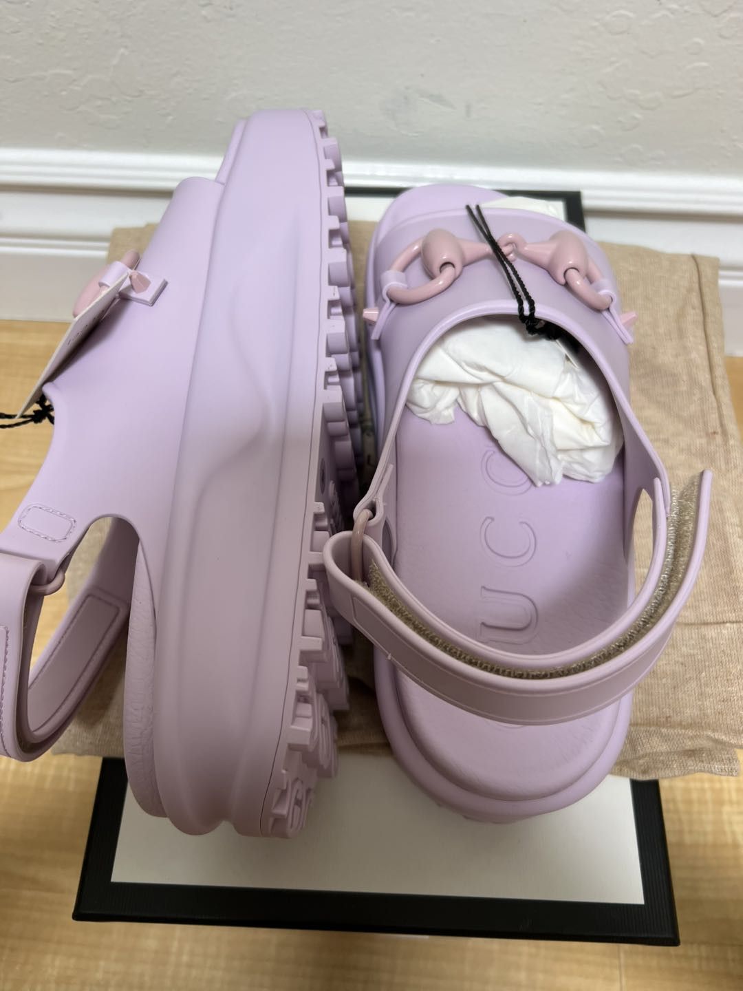 Gucci Gucci Interlocking G Platform Sandal Light Pink (Women's) Size US 9 / IT 39 - 3 Thumbnail