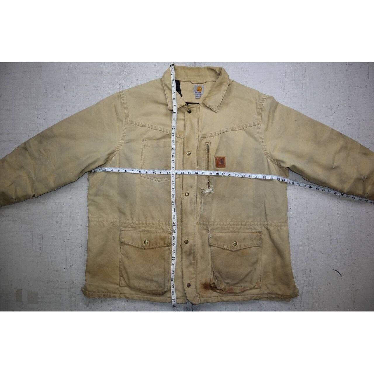 Carhartt Vintage Carhartt Jacket Quilted Lined Coat Distressed 2XL Size US XXL / EU 58 / 5 - 7 Thumbnail