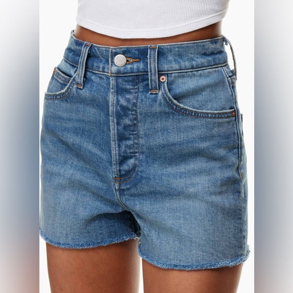 Other Denim Forum The '50s Arlo Hi-Rise Denim Short Size 26 Size 26" / US 2 / IT 38 - 3 Thumbnail