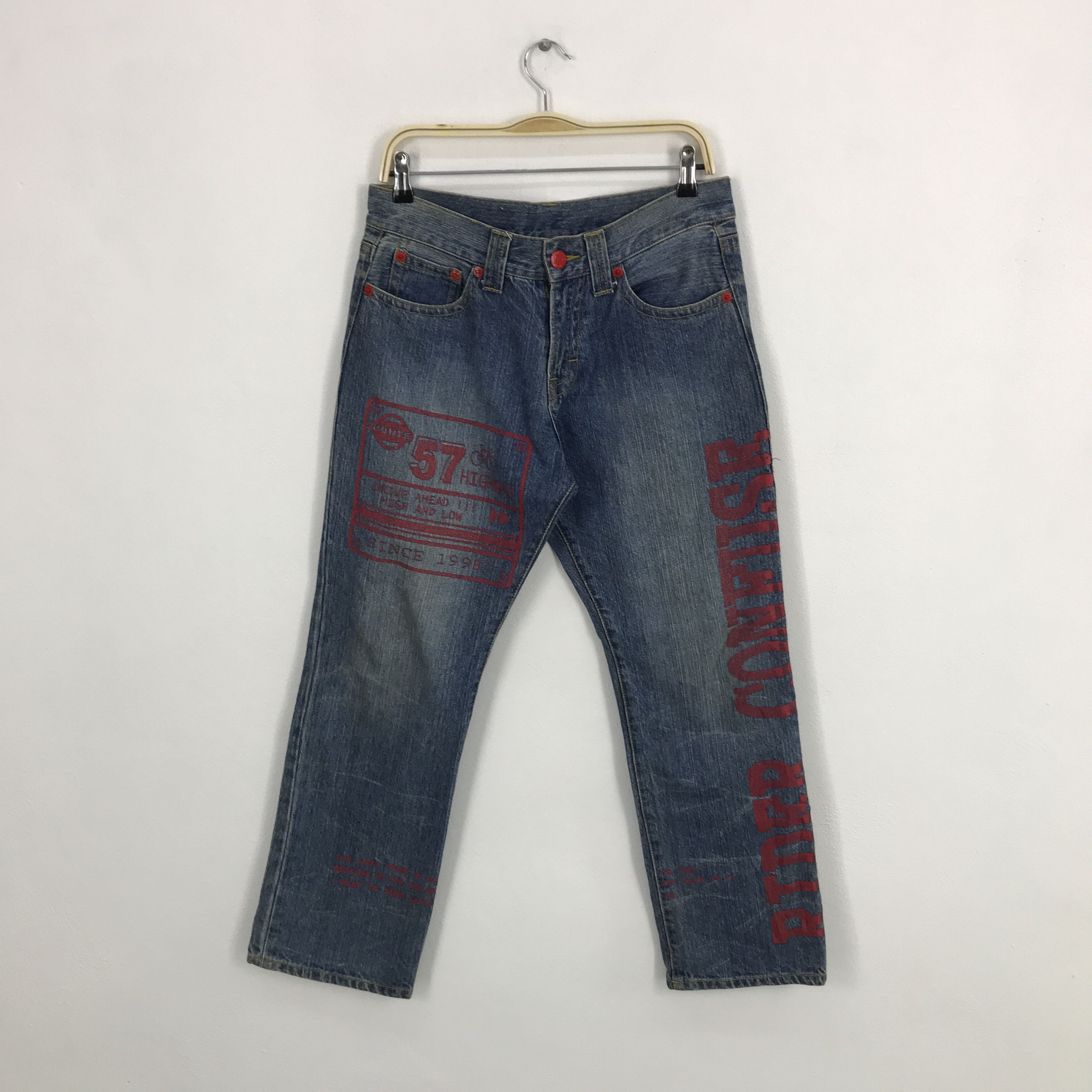 Japanese Brand japanese brand denim style Japan jean pants Size US 32 / EU 48 - 1 Thumbnail