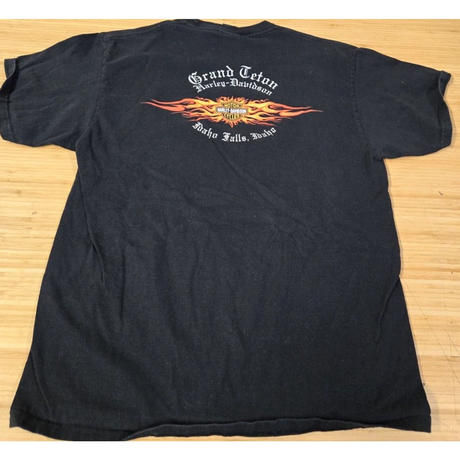 Harley Davidson Harley-Davidson Men’s T-Shirt Black Short Sleeve Crew Neck Grizzly Bear Logo 2000s L Large Hanes Beefy-T Black Mens Size US L / EU 52-54 / 3 - 4 Thumbnail