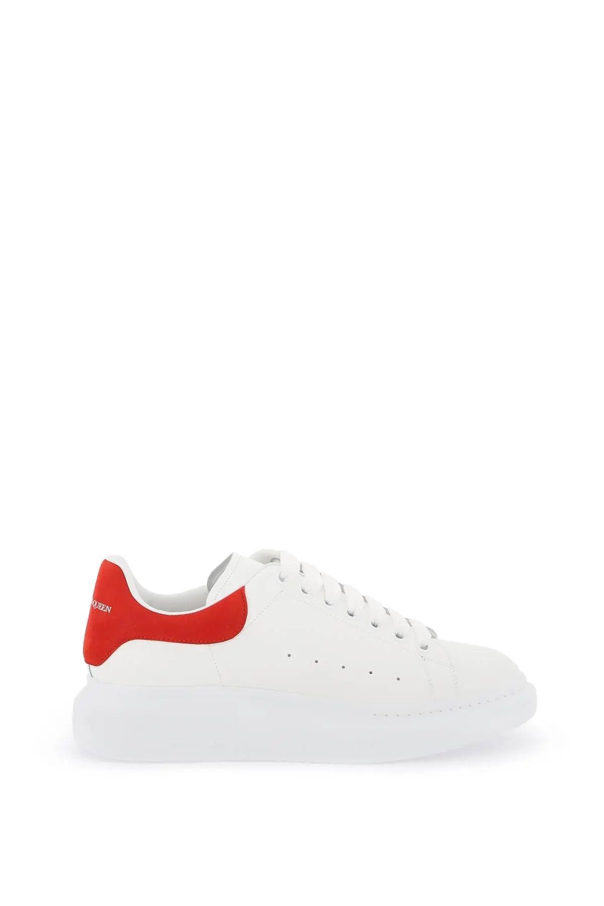 image of Alexander Mcqueen O1S22I1N1223 Oversize Sneakers In White Red, Men's (Size 9)