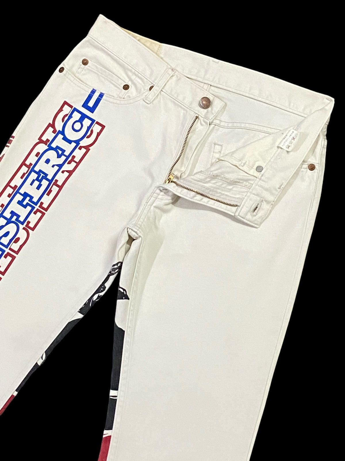 Hysteric Glamour Rare‼️Hysteric Glamour Big Print Pants Size US 29 - 19 Thumbnail