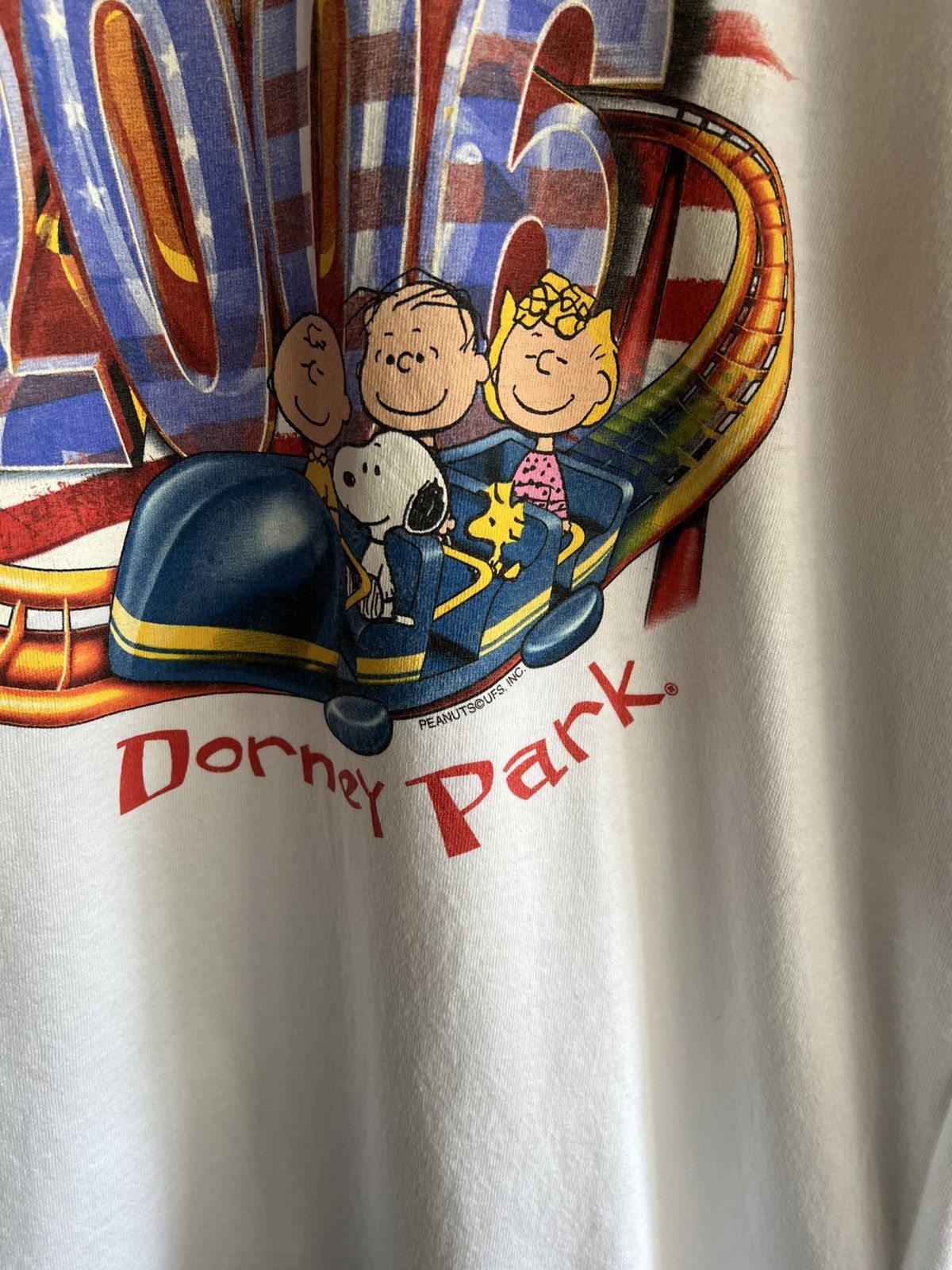Peanuts 2006 Dorney Park Snoopy Rollercoaster Cartoon Tee Size US L / EU 52-54 / 3 - 3 Thumbnail