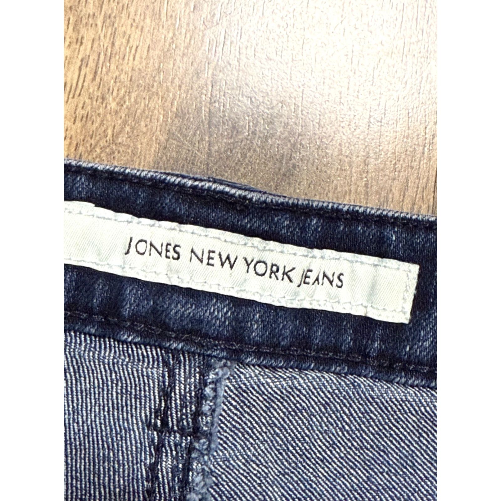 Jones New York Jones New York Jeans Women 4 Blue Denim Lexington Straight Dark Wash Jeans 5-Pocket Stretch Regular Inseam 30 Autumn Winter Spring Summer Vintage No Size 27" / US 4 / IT 40 - 4 Thumbnail