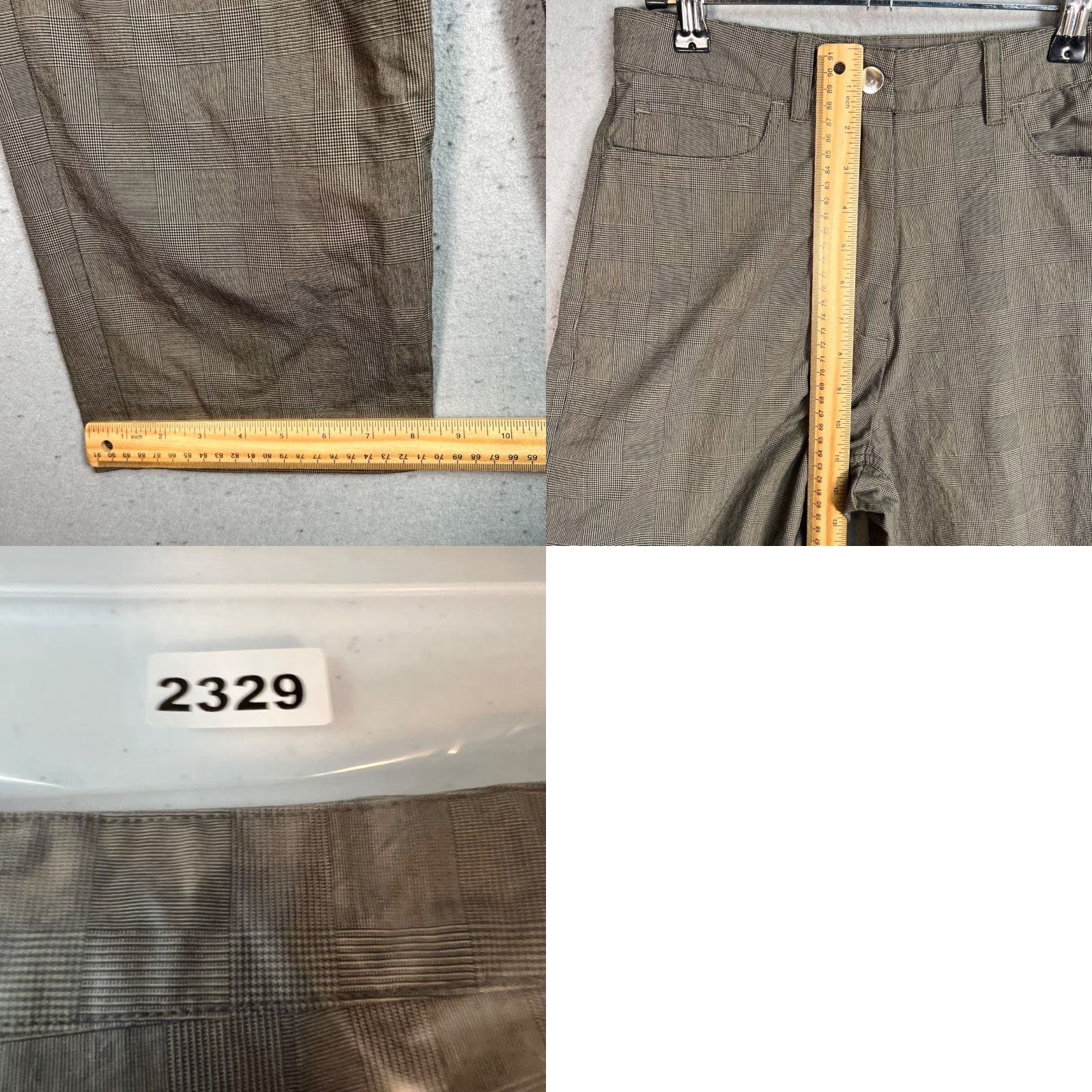 Wood Wood VINTAGE Wood Wood Althea Trousers Brown Plaid Pattern Cotton Blend Women’s Size 36 Size 25" / US 0 / IT 36 - 8 Thumbnail