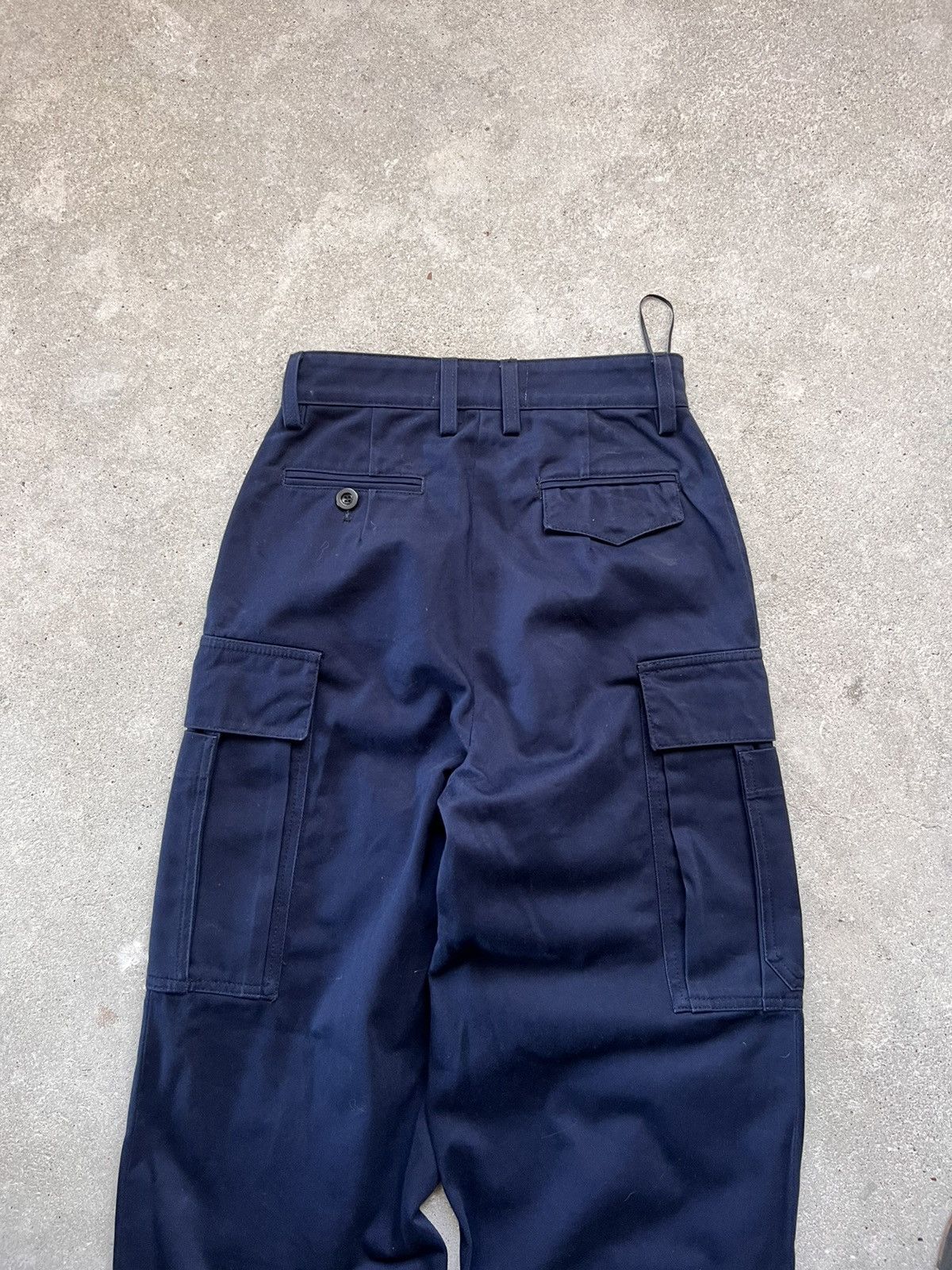 Loewe 21SS LOEWE Cargo Trousers Dark Blue Size 26" / US 2 / IT 38 - 4 Thumbnail
