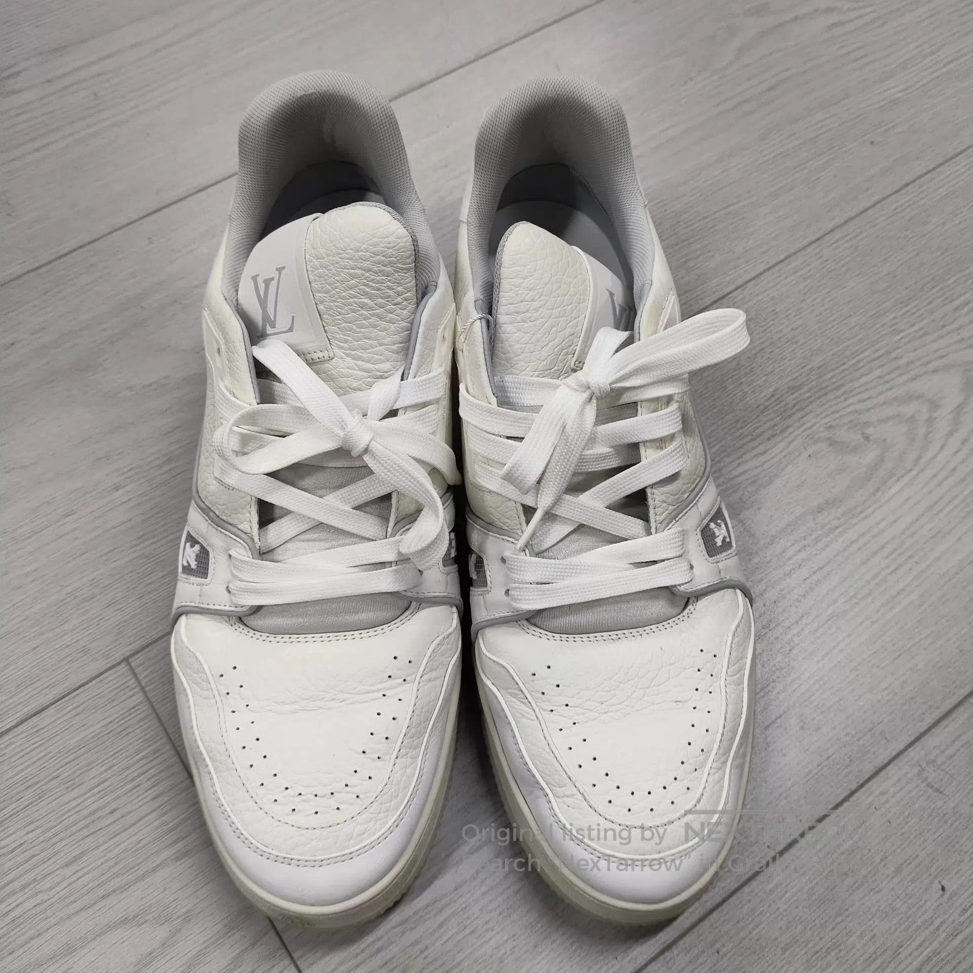 Louis Vuitton White Low-Top Sneakers Size 8. Size US 8 / EU 41 - 1 Thumbnail