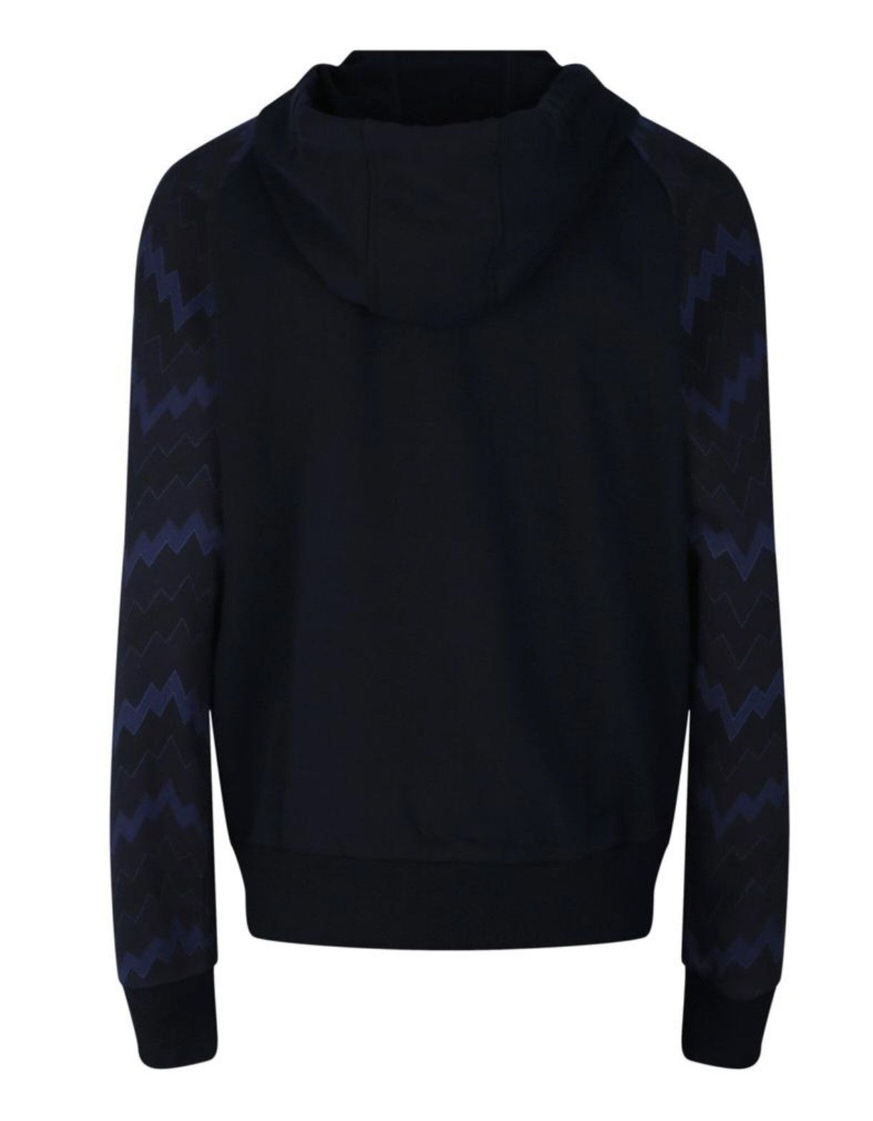 Missoni Missoni Men's Zig Zag Pattern Zip Hoodie Navy Blue X-Large Size US XL / EU 56 / 4 - 3 Thumbnail
