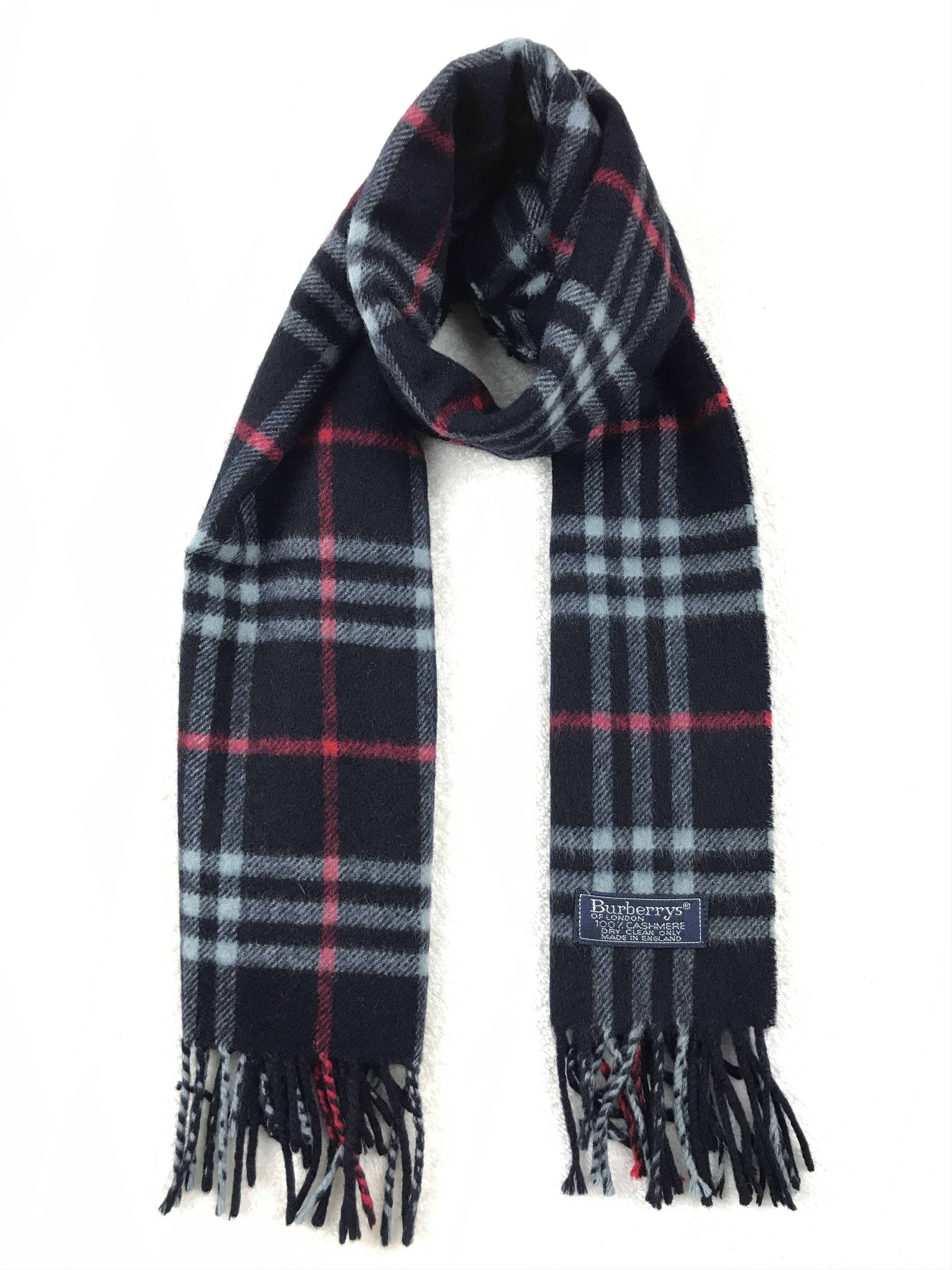 Burberry × Vintage Vintage Burberry Scarf Muffler Wool Cashmere Novacheck Size ONE SIZE - 1 Thumbnail