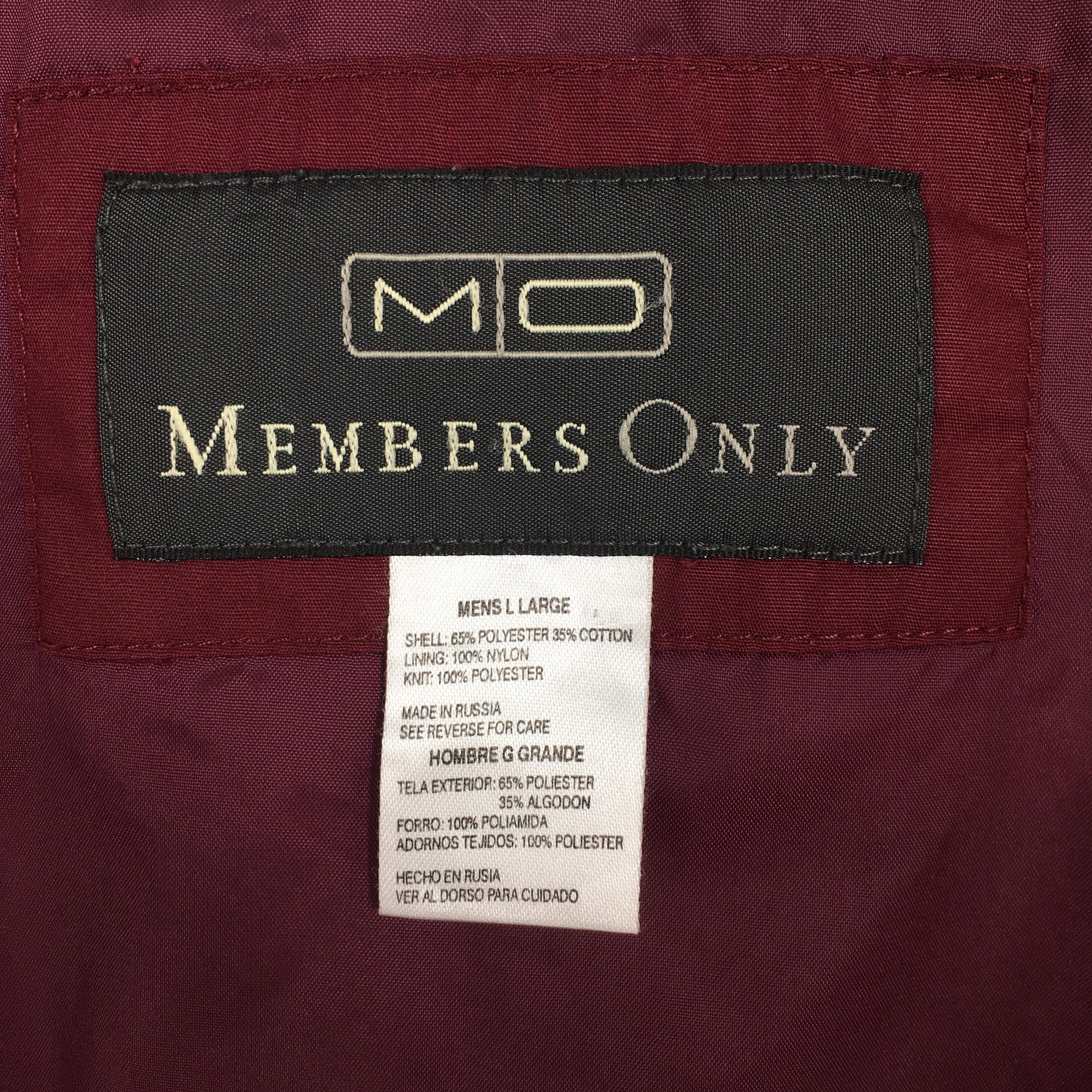 Members Only Vintage 90s Members Only Zipper Casual Red Jacket Large Size US L / EU 52-54 / 3 - 6 Thumbnail
