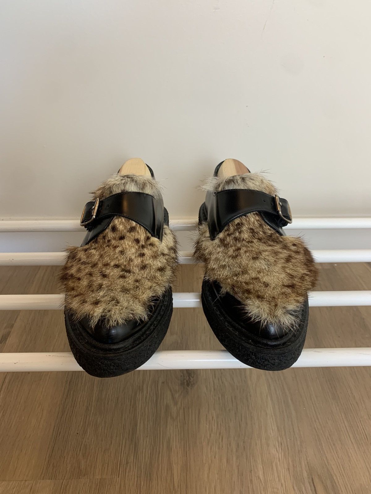 Hedi Slimane × Saint Laurent Paris Saint Laurent Paris AW14 Fur Monk Strap Creepers Size US 6.5 / EU 39-40 - 3 Thumbnail