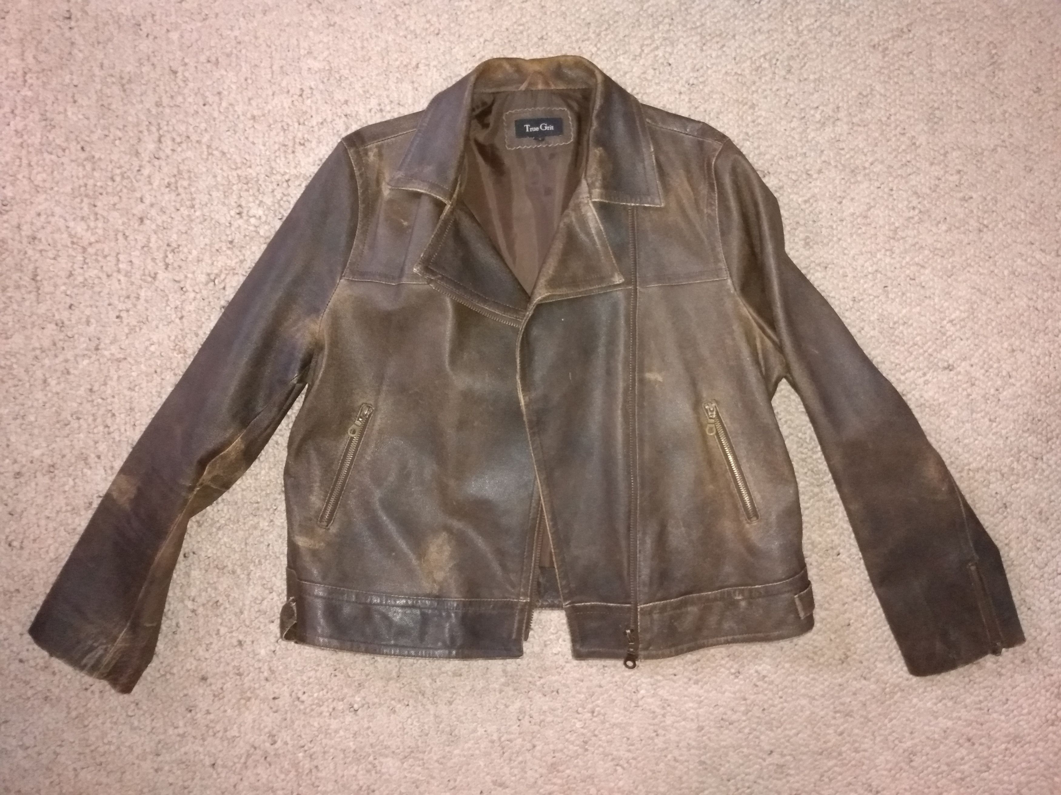 True Grit True Grit brown leather jacket Size XL / US 12-14 / IT 48-50 - 1 Thumbnail