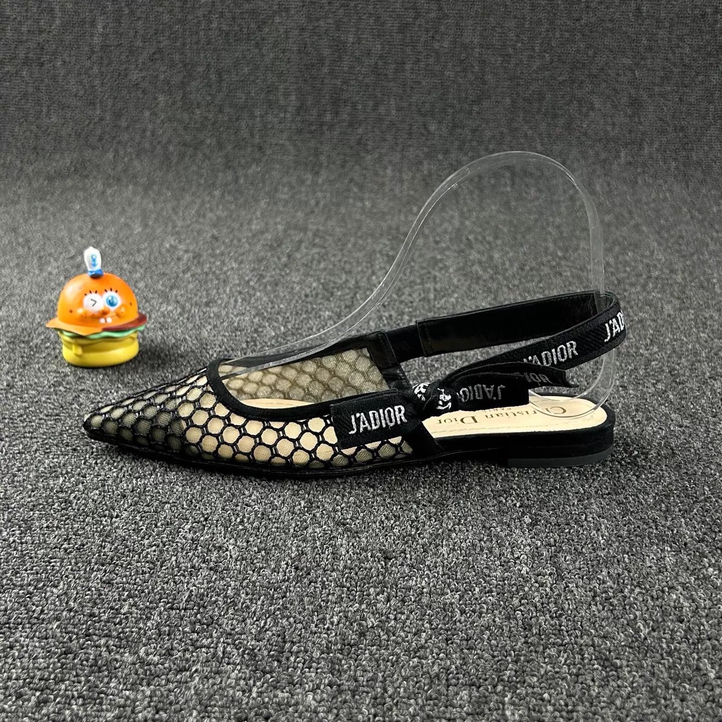 Dior Dior black mesh kitten pumps size 35 Size US 4.5 / IT 34.5 - 3 Thumbnail