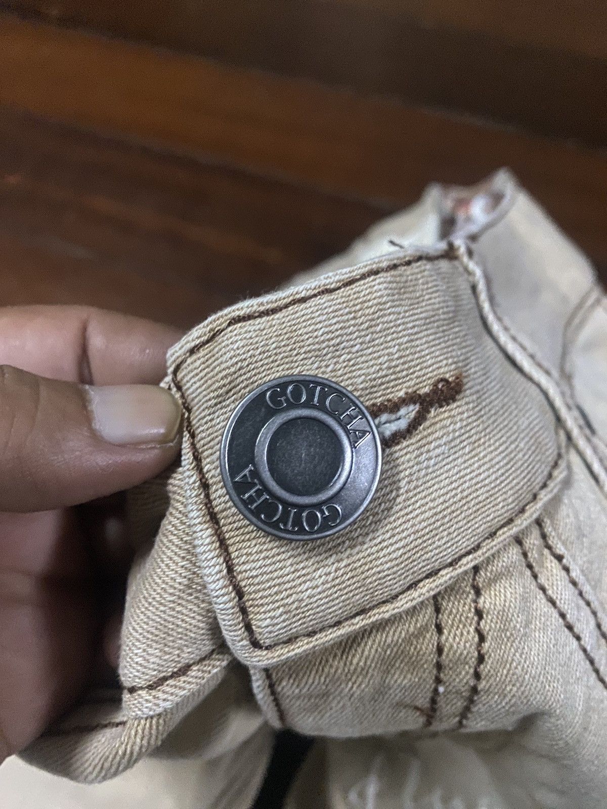 Gotcha FIRE 🔥 GOTCHA INTERNATIONAL EMBROIDERED BIG LOGO Size US 34 / EU 50 - 14 Thumbnail