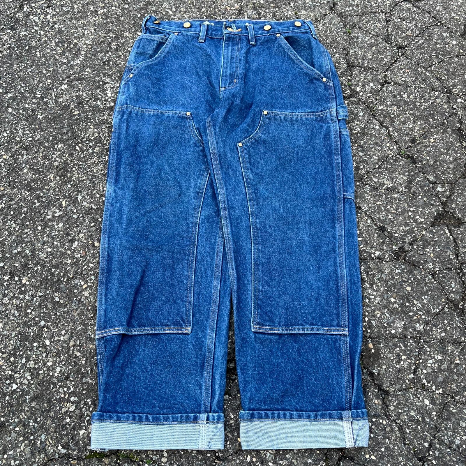 Vintage store Carhartt Blue Denim Double Knee Carpenter Work Pant