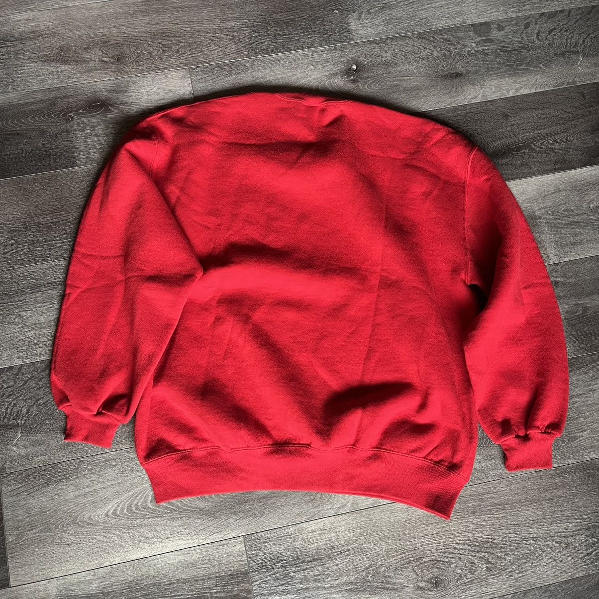 Russell Athletic Vintage 1990s Russell Athletic Red Blank Crewneck Sweatshirt Size US XL / EU 56 / 4 - 2 Thumbnail