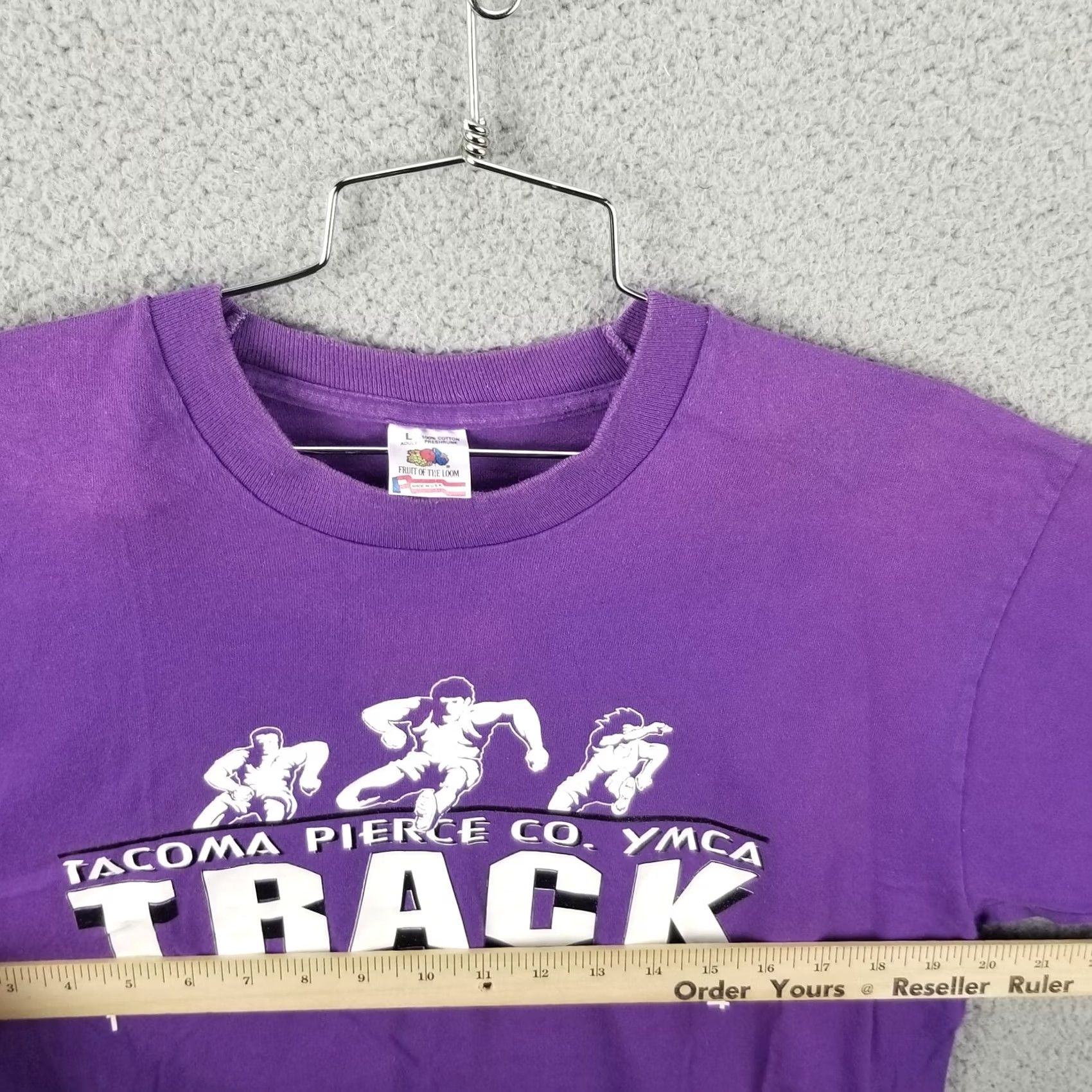Fruit Of The Loom VINTAGE Washington Shirt Adult Large Purple Nike? Size US L / EU 52-54 / 3 - 6 Thumbnail