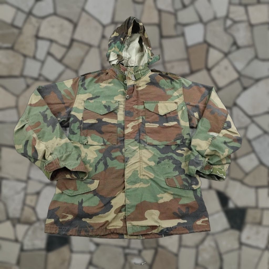 Vintage VINTAGE US ARMY Jacket Mens Small Woodland Camo Cold Weather Field Parka 80s Size US S / EU 44-46 / 1 - 1 Thumbnail