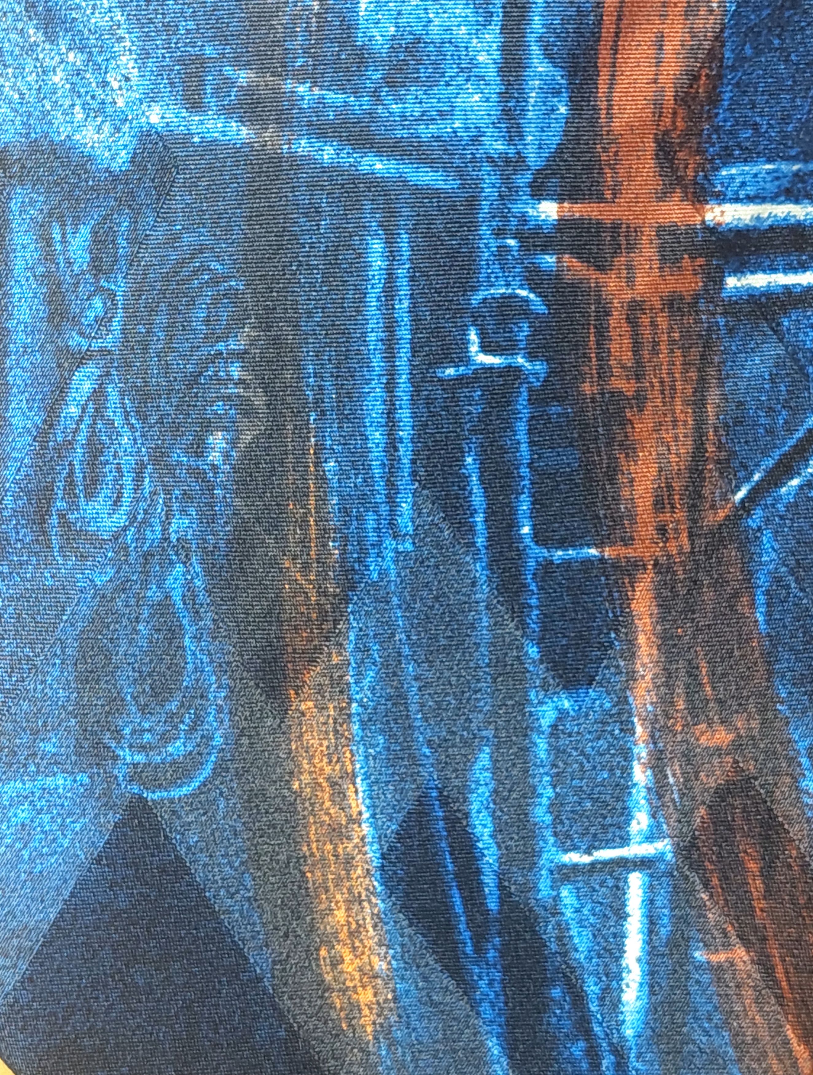 Claude Montana Claude Montana Paris Silk BlueTie Abstract Industrial 90s Size ONE SIZE - 18 Thumbnail