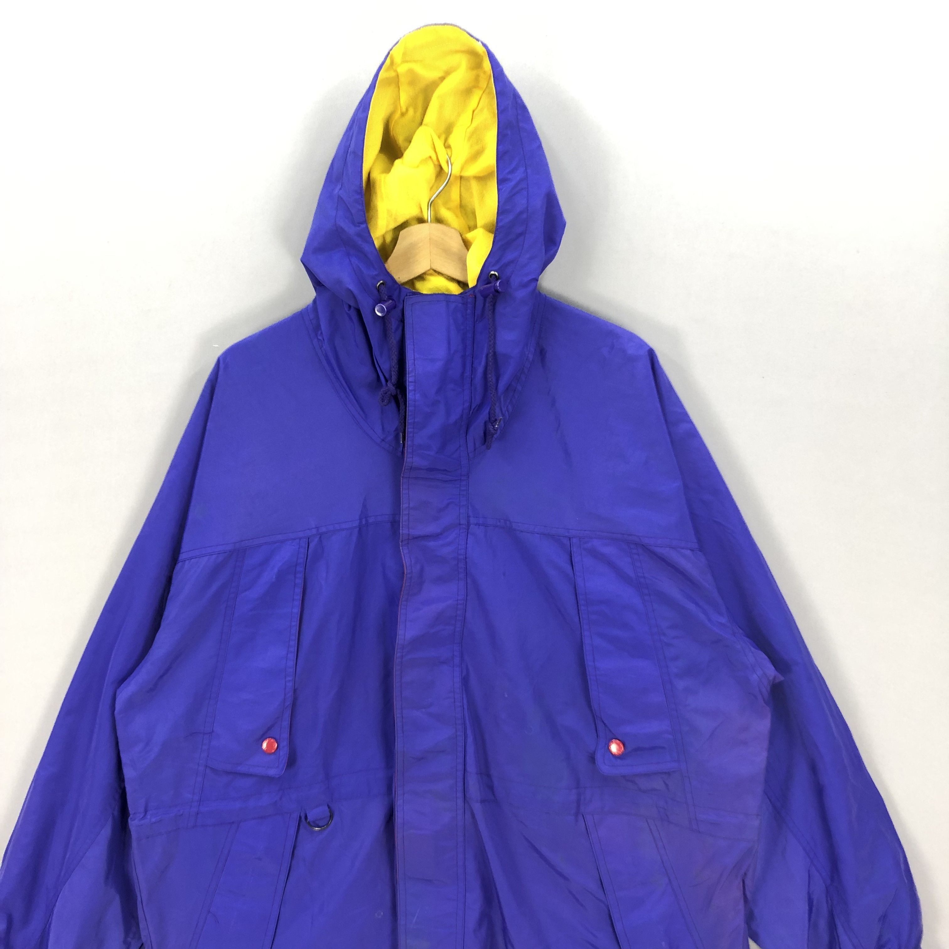 Japanese Brand × Vintage Vintage Blueky Hoodie Windbreaker Zipper Japanese Jackets Size US L / EU 52-54 / 3 - 4 Thumbnail