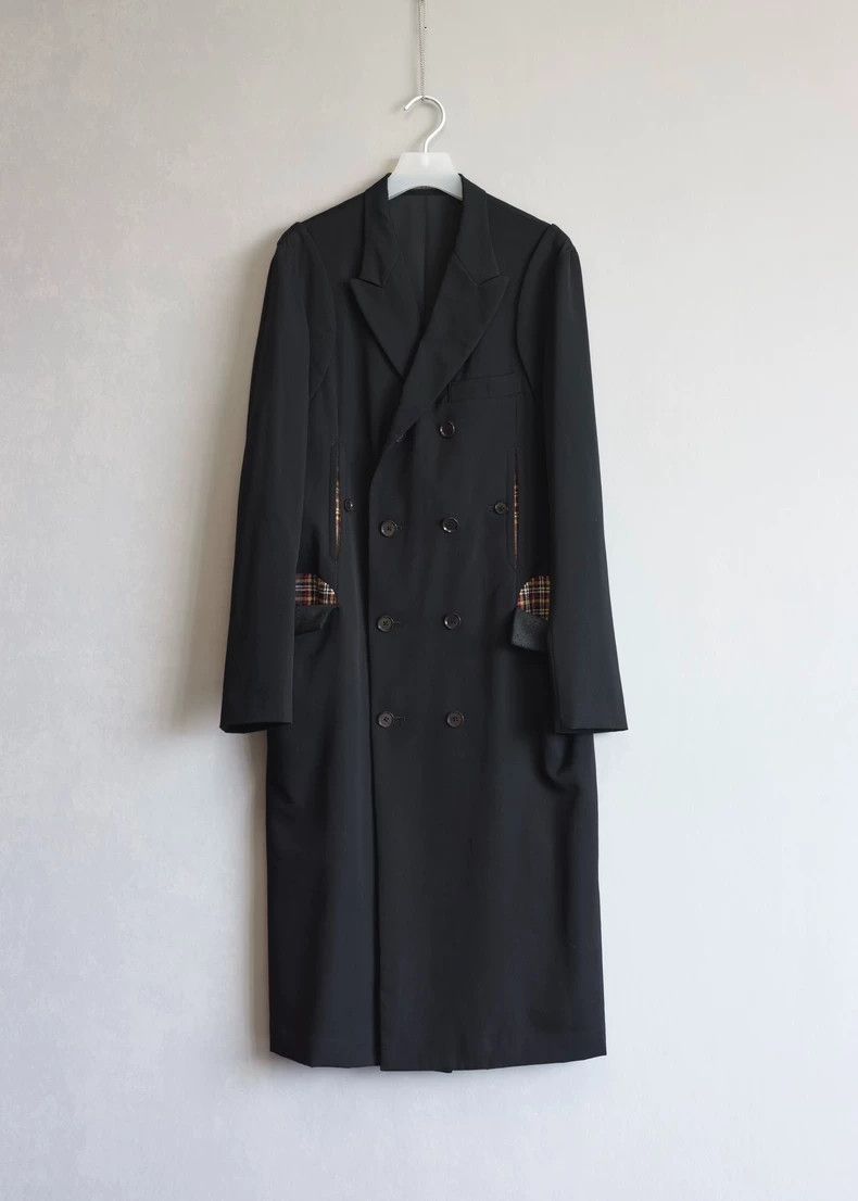Yohji Yamamoto Yohji Yamamoto 08 AW-plaid double-breasted coat 2506-Nextar Size US M / EU 48-50 / 2 - 1 Thumbnail